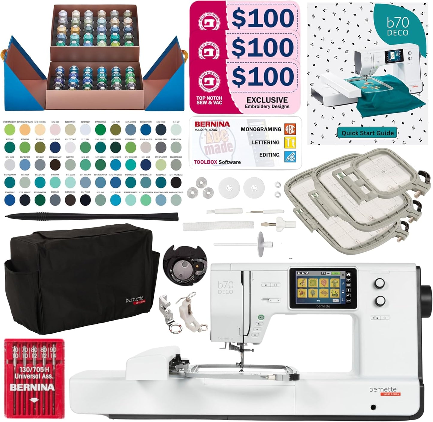Bernette B70 - Designer Bundle with 60 Northern Lights Threads