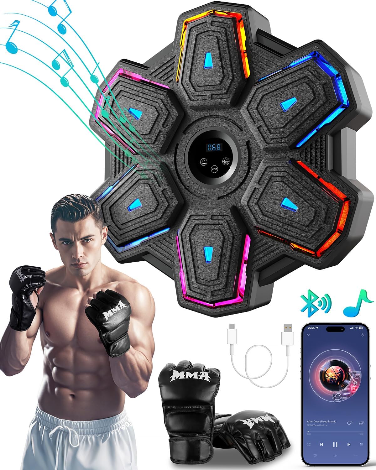 Prorobust Music Boxing Machine: Smart Bluetooth Trainer for Home