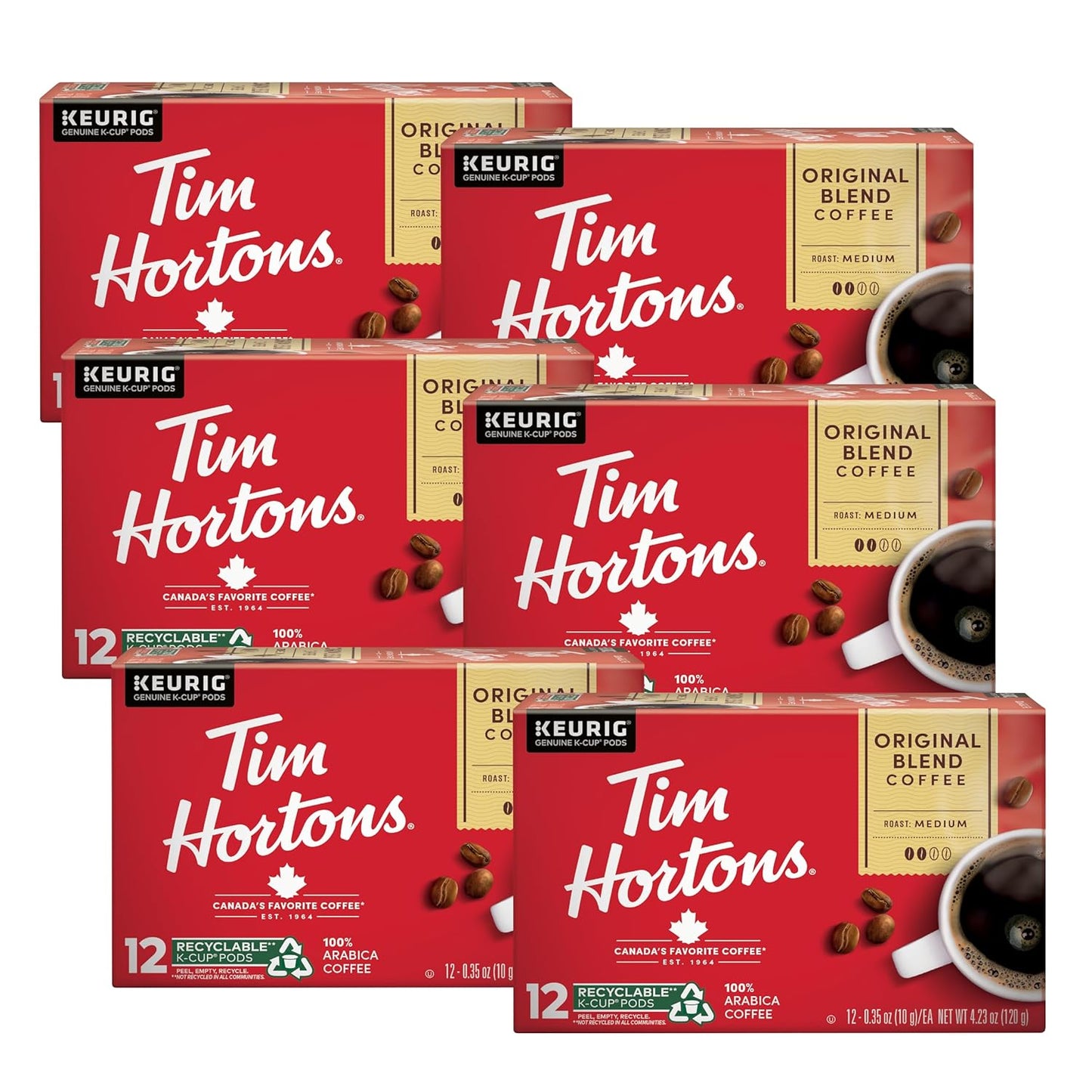 Tim Hortons Medium Roast Coffee Pods - 72ct Value Pack