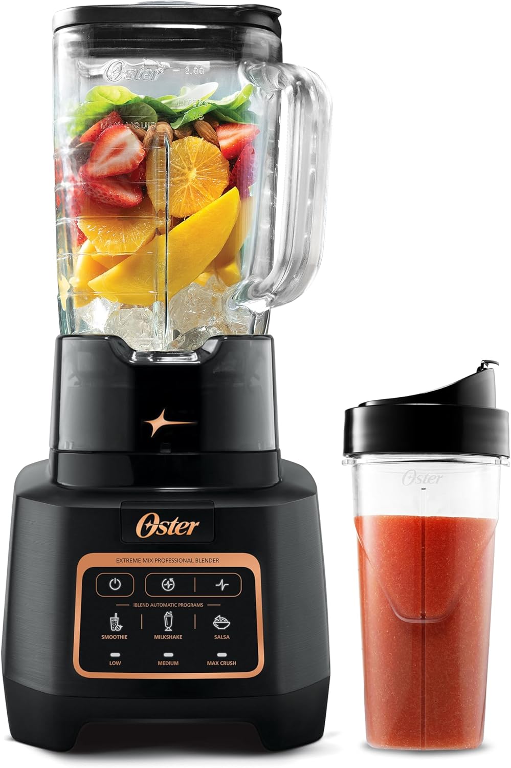 Oster Extreme Mix Blender with 64oz Glass Jar and 1600-Watts