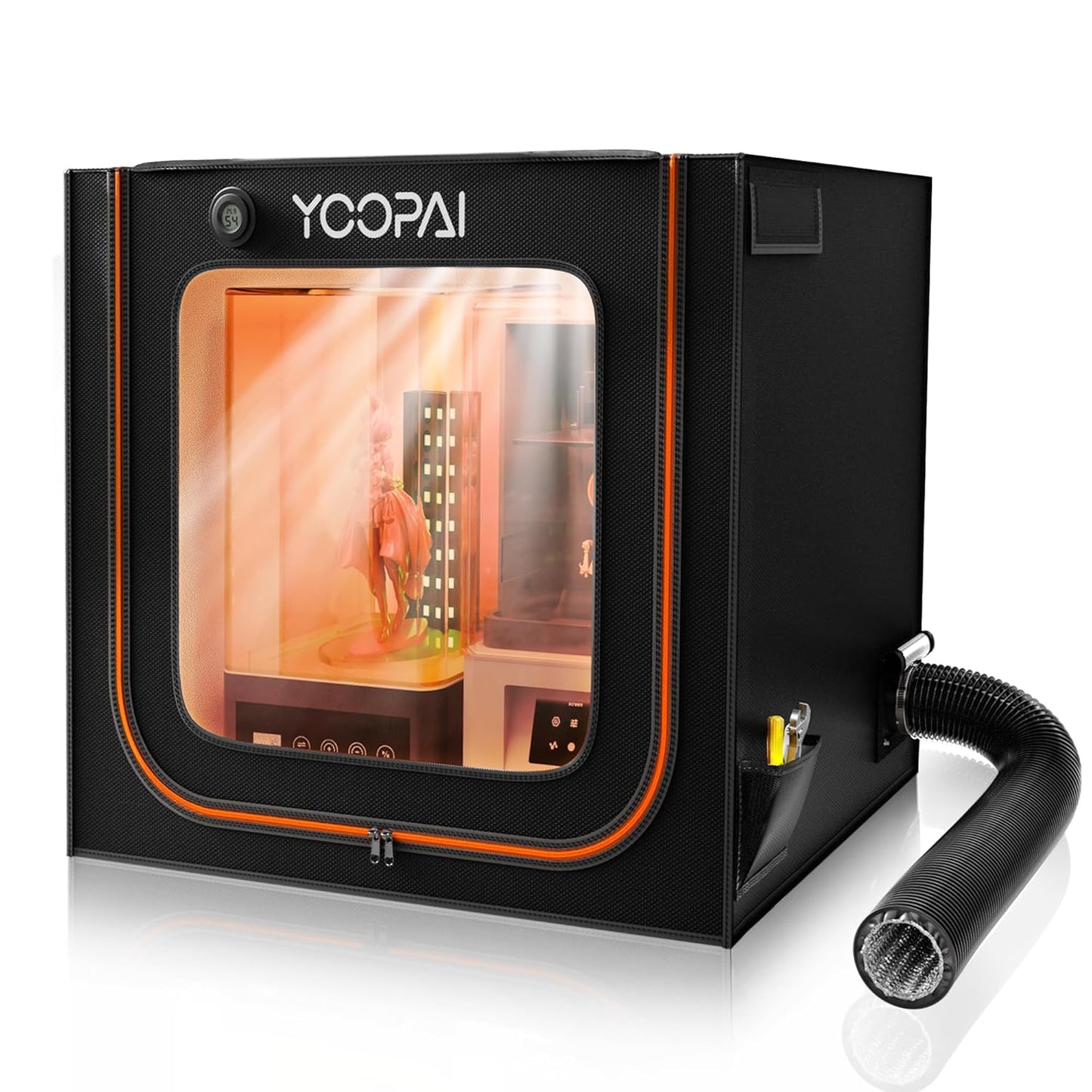 Large Resin 3D Enclosure with Ventilation Kit for Odor Control