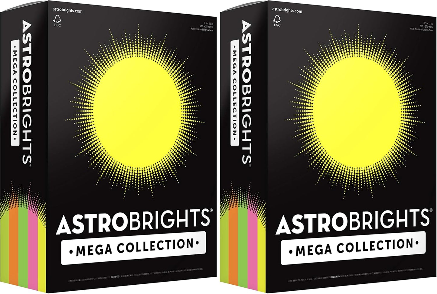 Astrobrights Mega Collection Colored Cardstock 320 Sheets