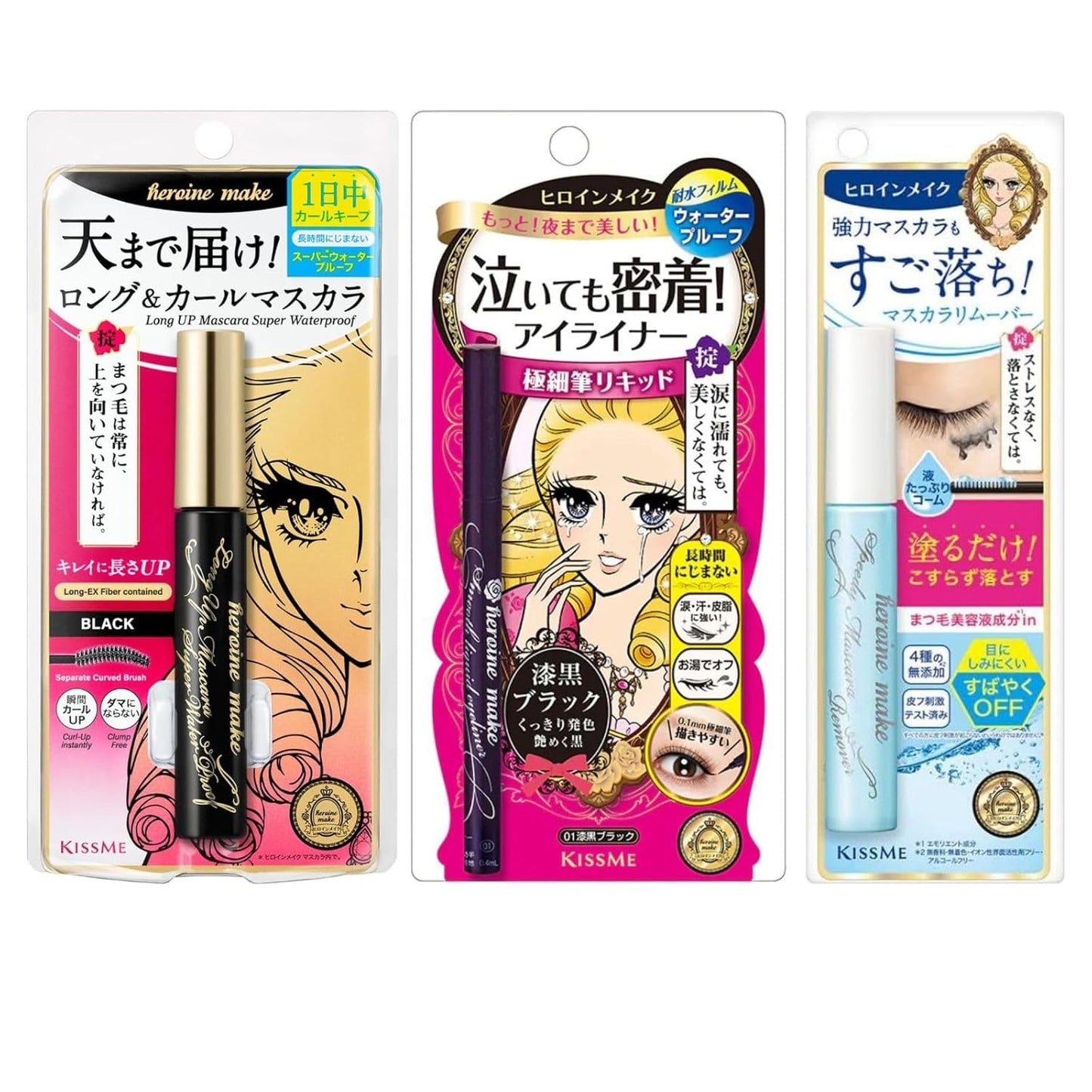 HEROINE MAKE Waterproof Mascara for Long and Curl Eye Makeup
