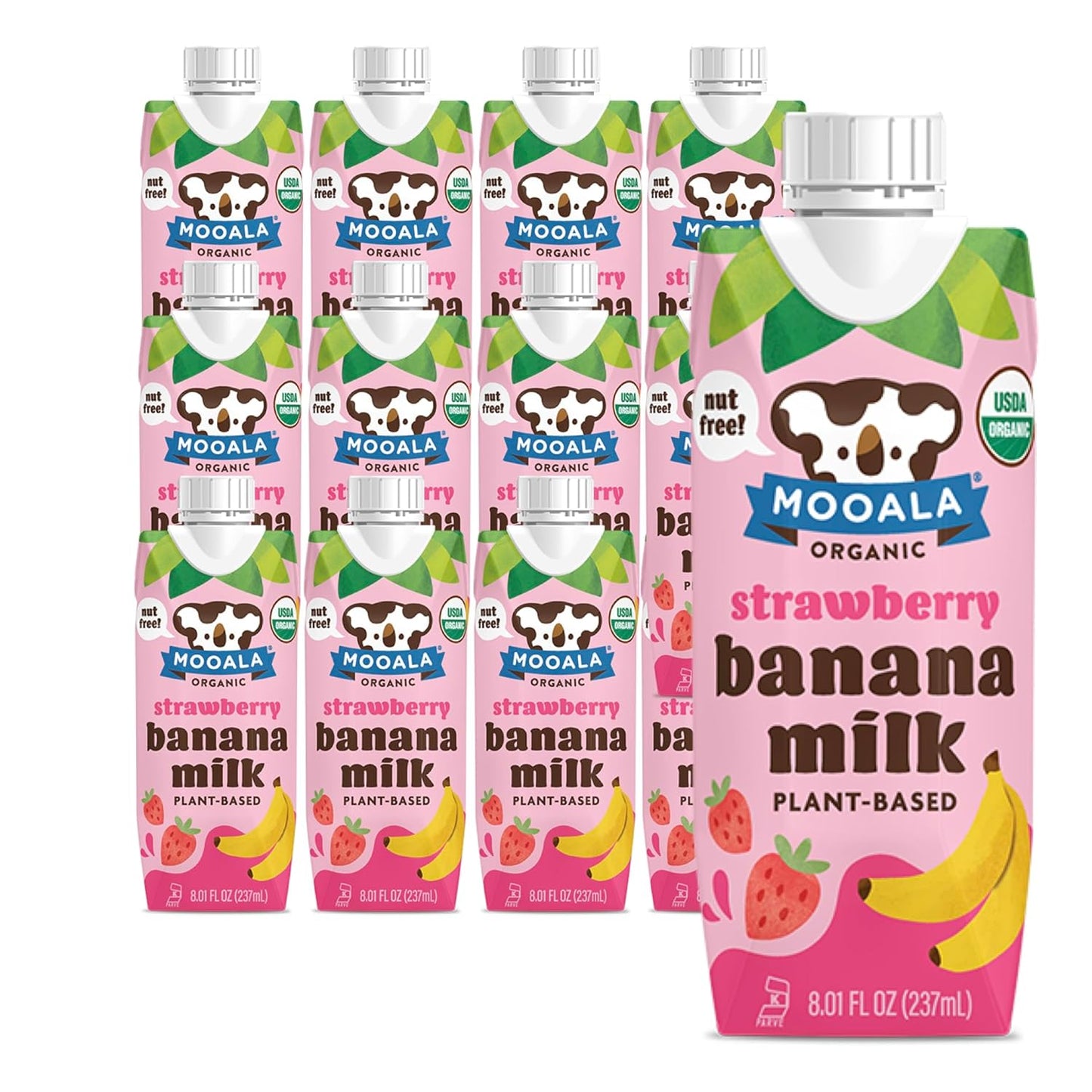 Organic Strawberry Bananamilk - Nut-Free Plant-Based Beverage