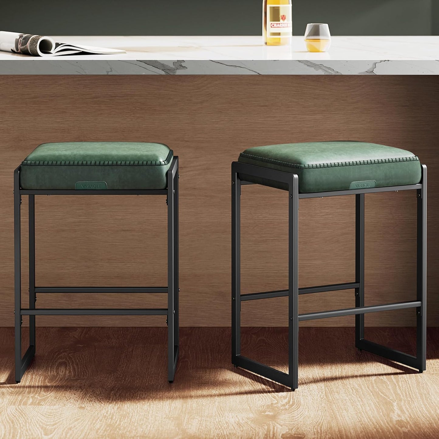 Stylish VASAGLE EKHO Collection Bar Stools Set of 2 for Home