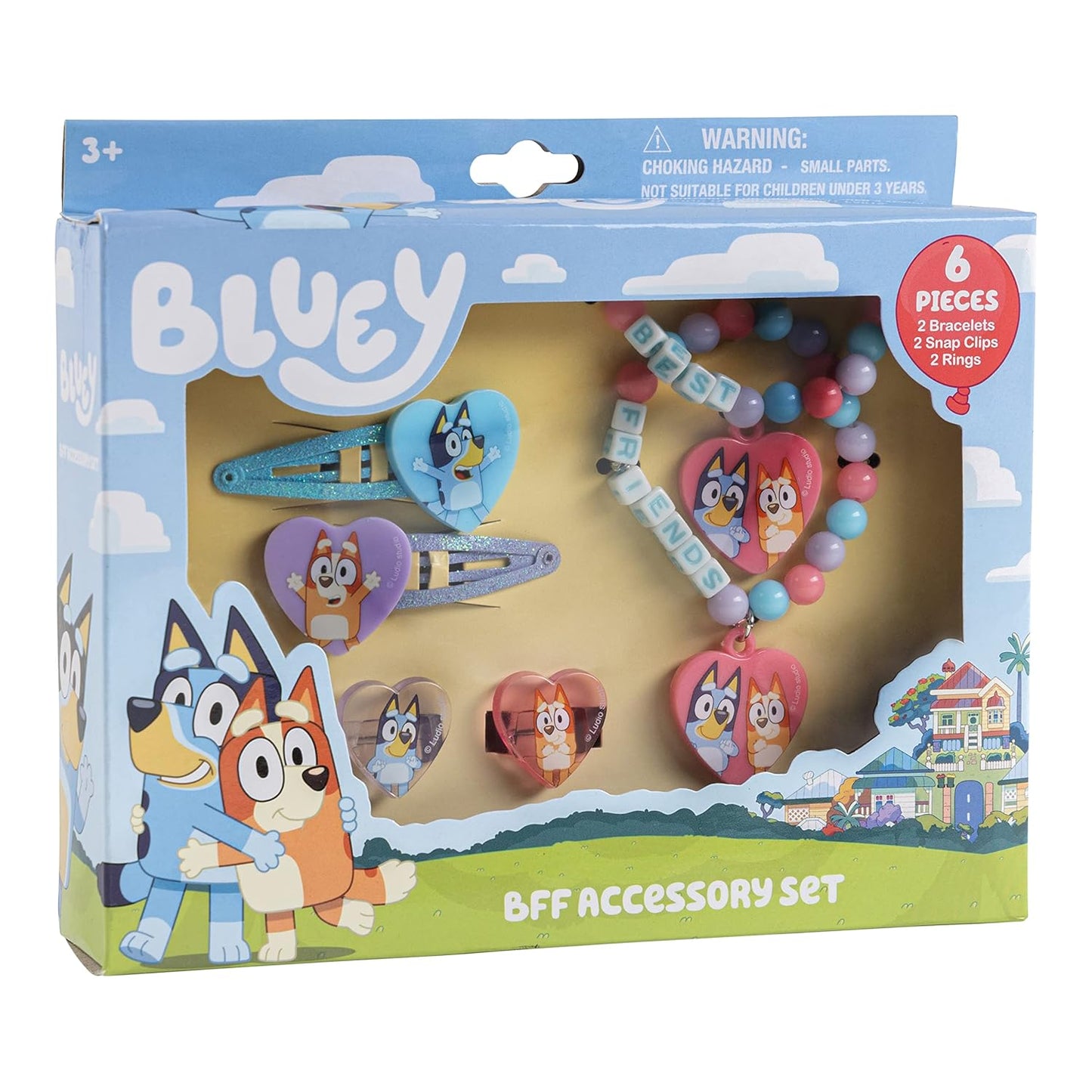 Luv Her Bluey Girls BFF Jewelry Set - Sparkle & Style for Ages 3+!