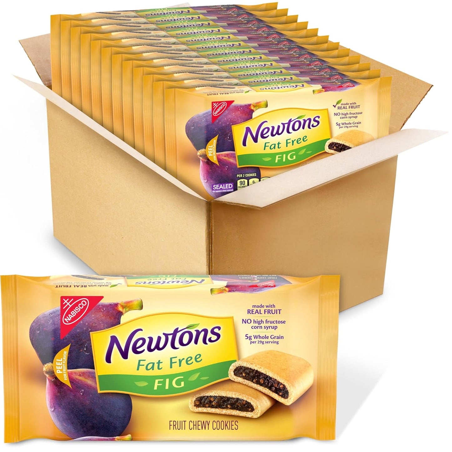 Newtons Fat Free Soft Chewy Fig Cookies - Delicious Snack Bars