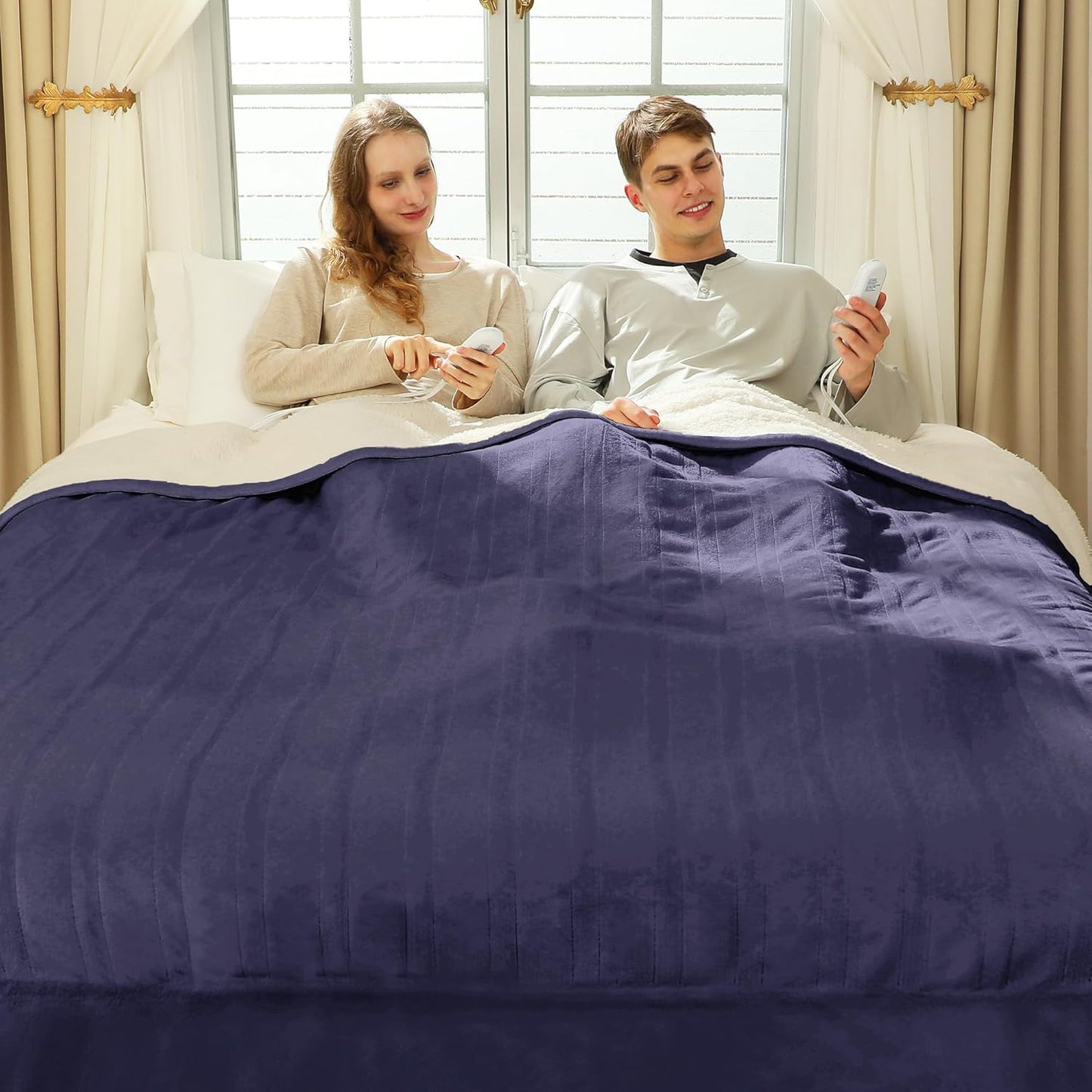 King Size Heated Blanket with Dual Control for Ultimate Comfort