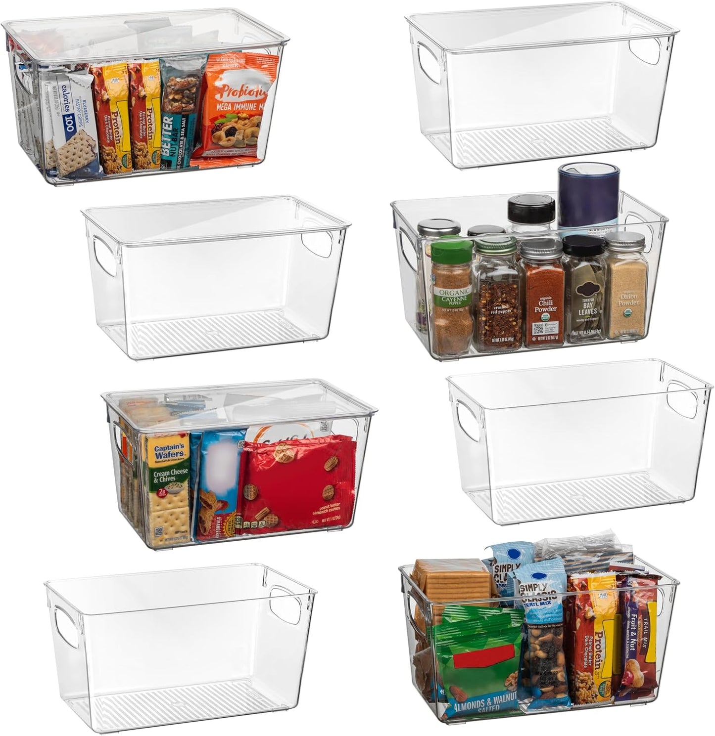 ClearSpace Plastic Pantry Organization Bins for Kitchen Storage
