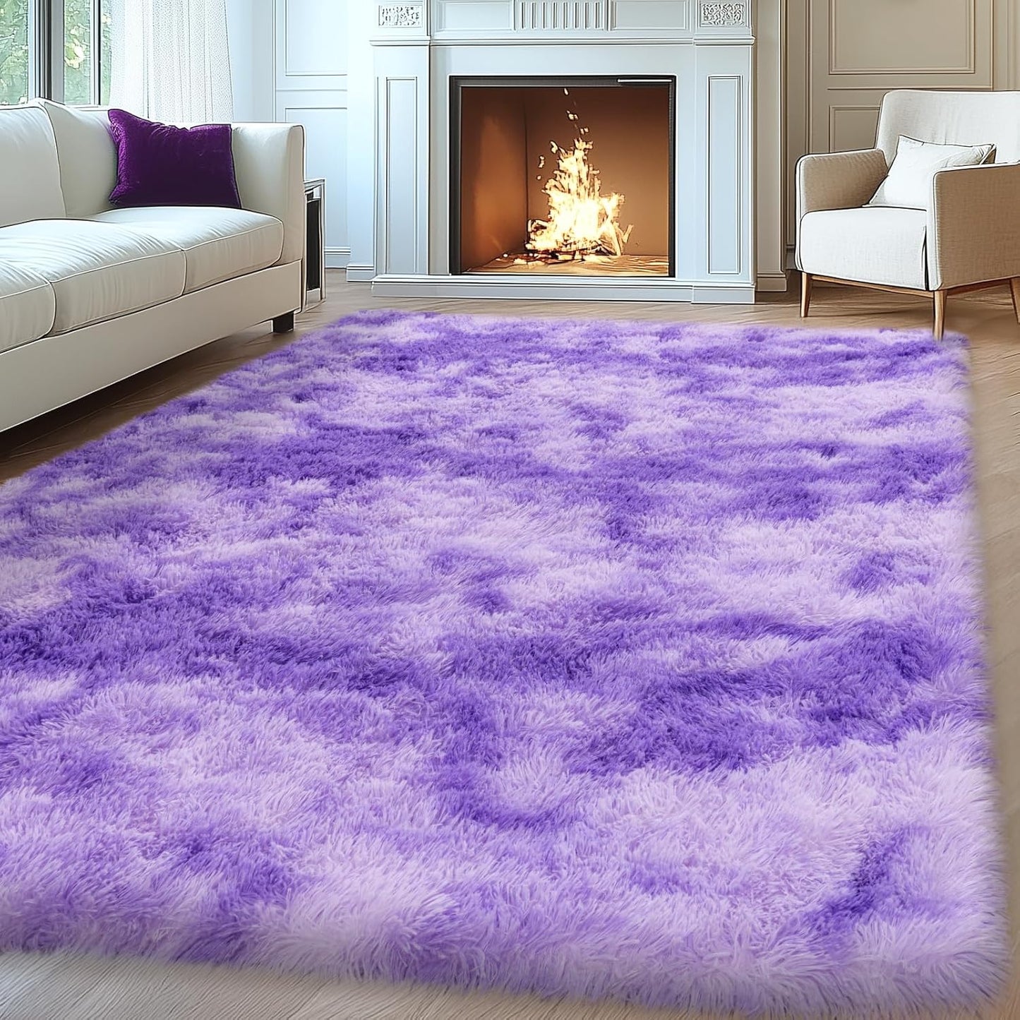 8x10 Area Rugs for Living Room - Soft Fluffy Carpet for Kids