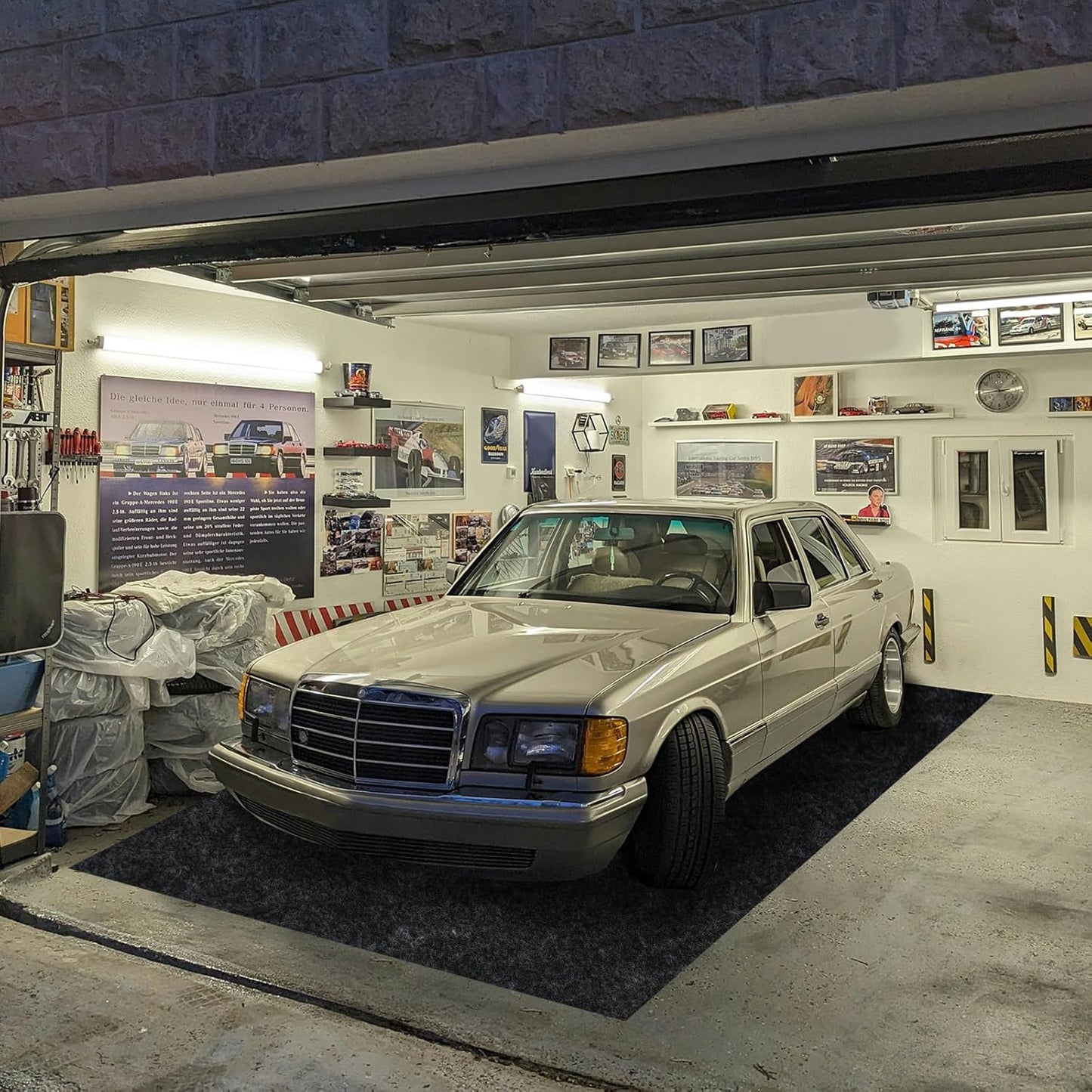 Heavy Duty Garage Floor Mat for Oil Spill Protection & Durability