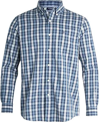 Chaps Men's Long Sleeve Button Down Shirt - Sustainable Style