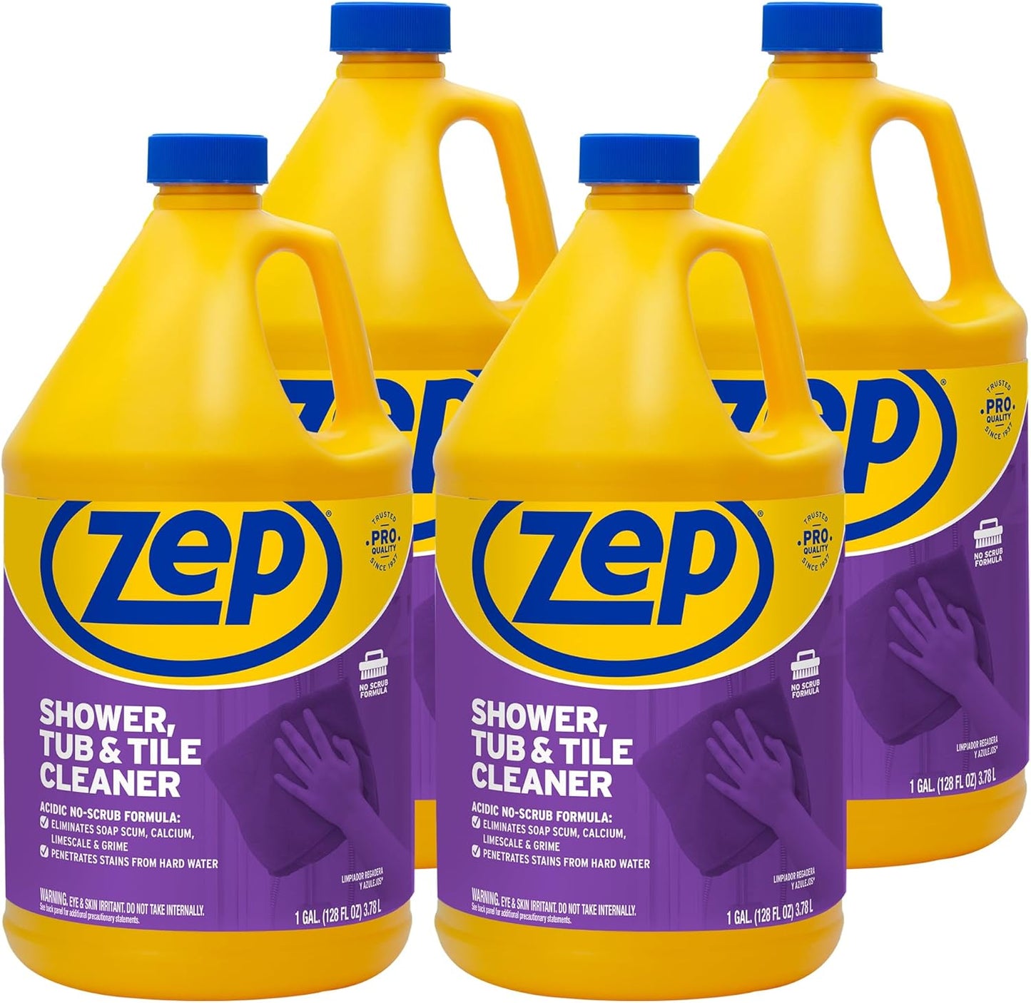 Zep Shower, Tub and Tile Cleaner - Heavy Duty No Scrub Formula