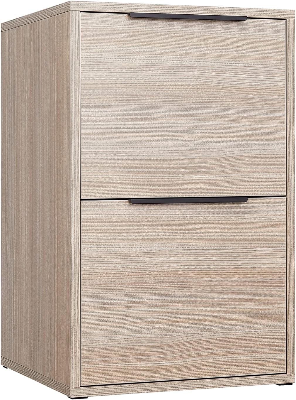 Wood File Cabinet 2 Drawer for Home Office Storage Solutions