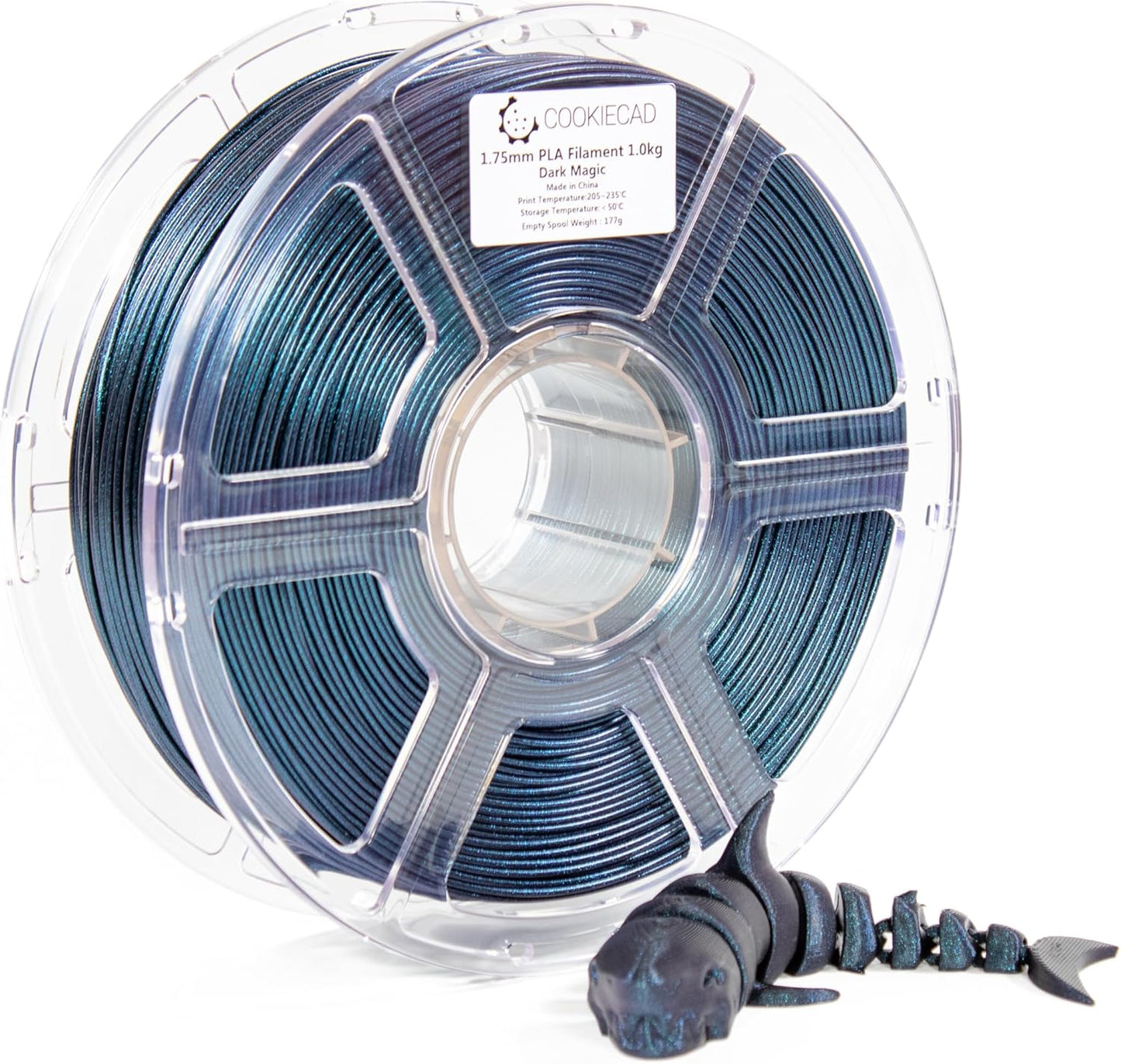 Cookiecad Dark Magic Elixir Iridescent PLA Filament Review