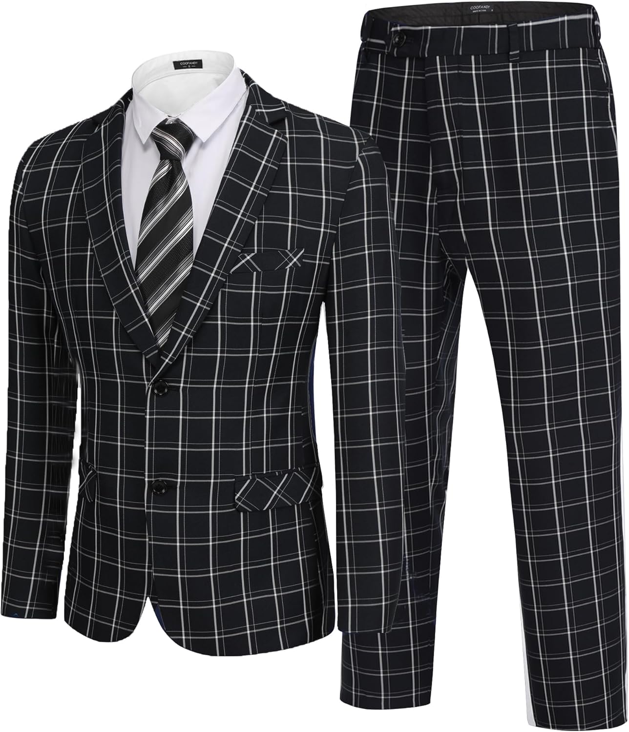 COOFANDY Men's 2 Piece Suits for Weddings and Business Events
