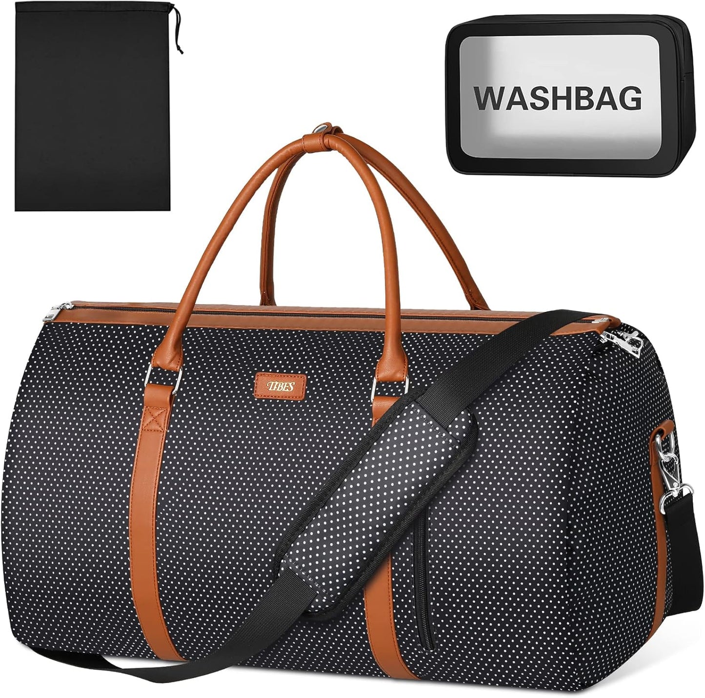 Convertible Garment Bag for Travel - Large 2 in 1 Duffel Bag