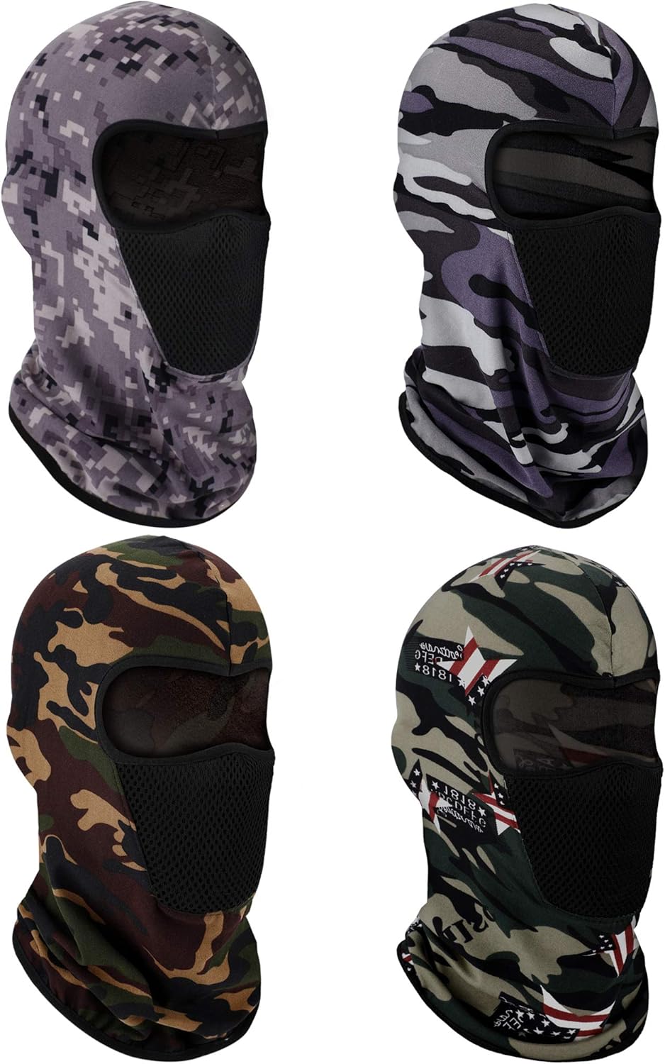 Windproof Winter Balaclava Set x4 by Blulu