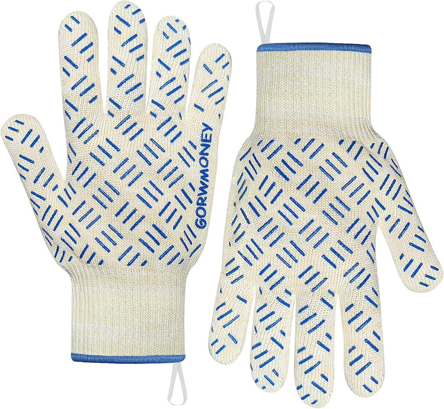 BBQ Gloves - 932F Heat Resistant Silicon Grip, GORWMONEY