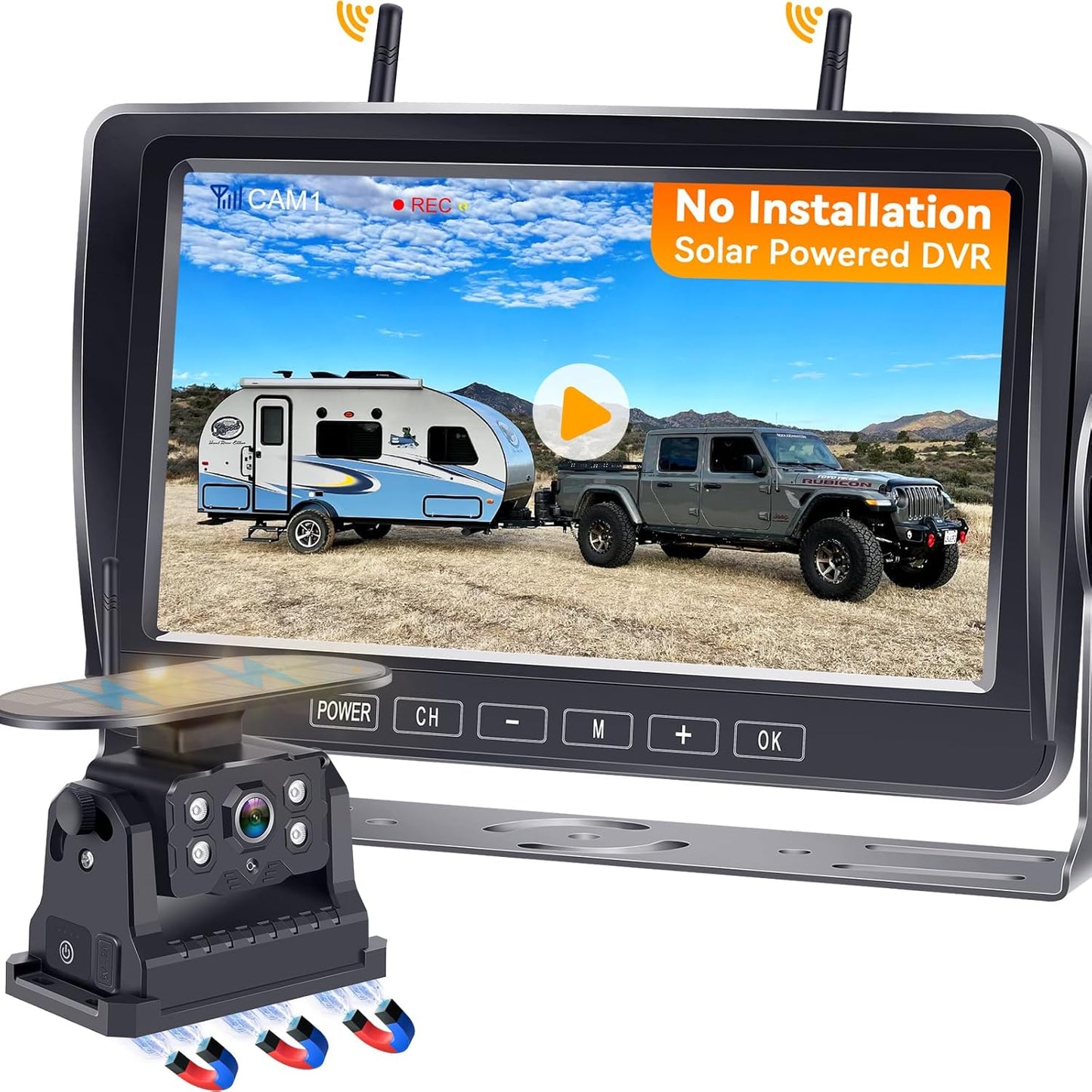 Wireless Solar RV Backup Camera: Easy Setup, HD Quality
