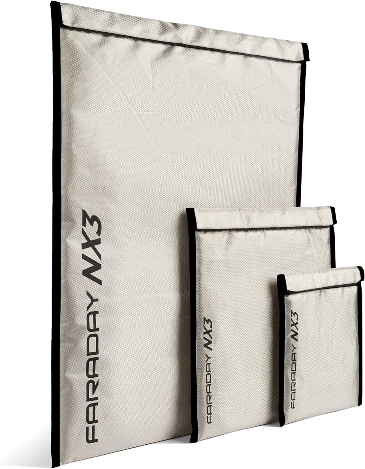 3 Pack Mega Kit NX3 Faraday Bags for Device Shielding and Security