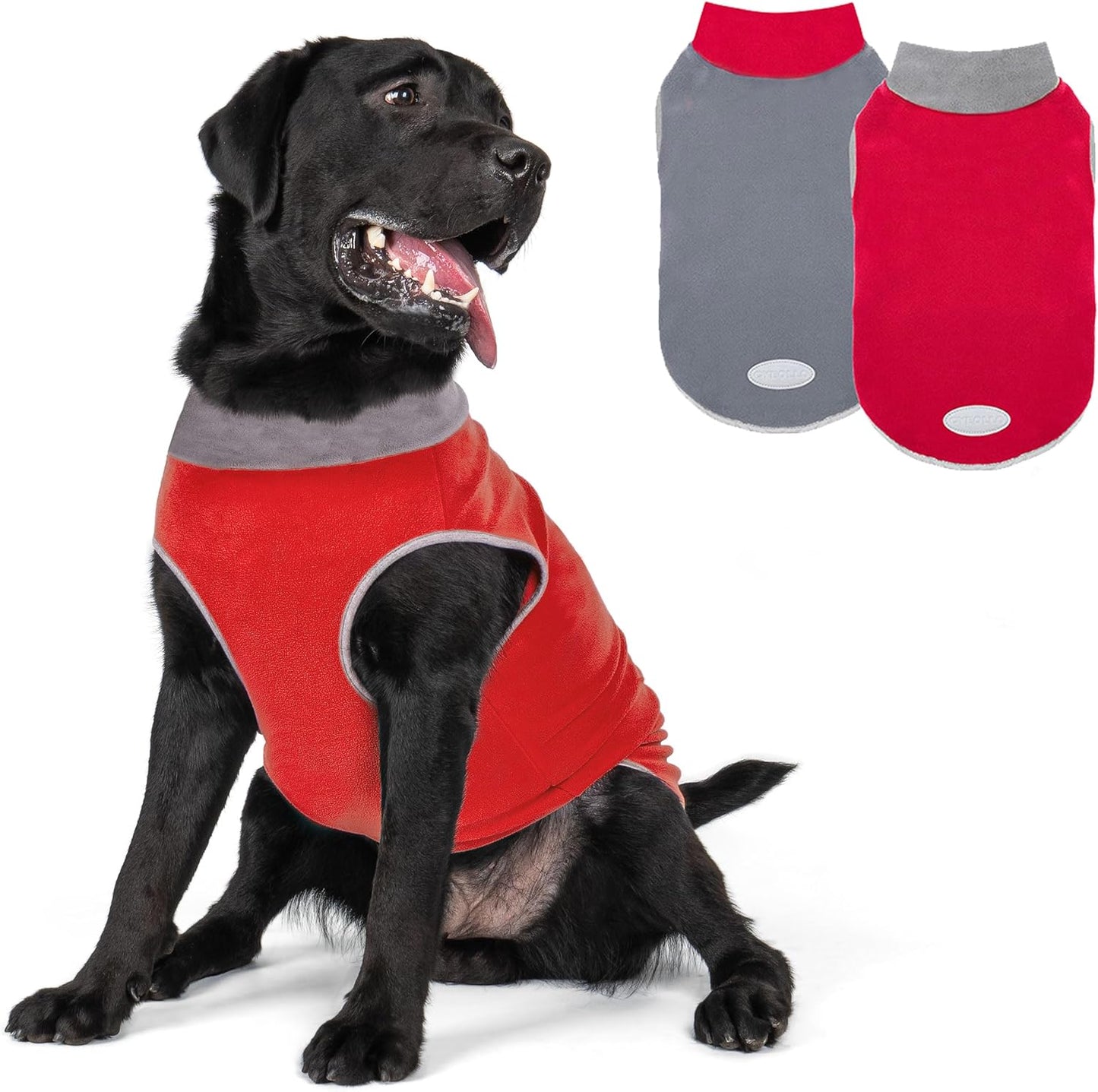 Cyeollo Dog Sweater Pullover Fleece Vest for Medium Dogs