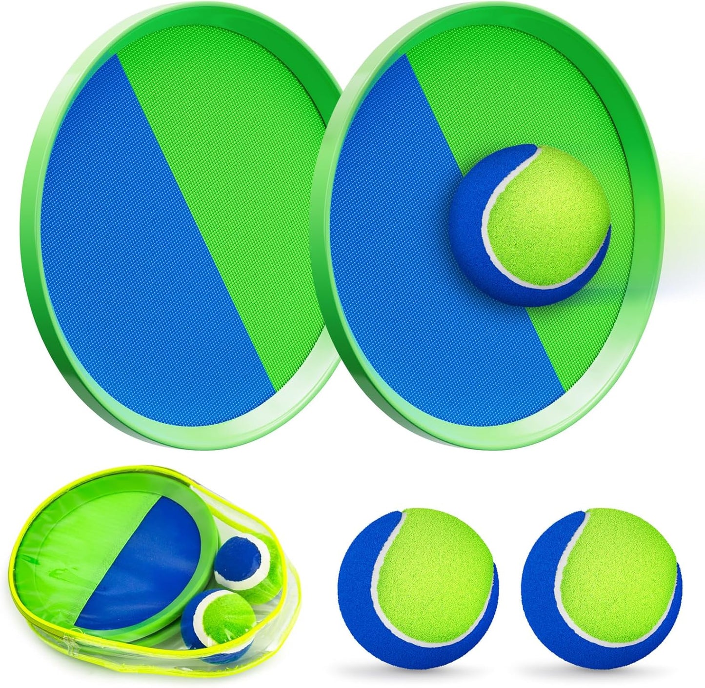 Fun Ball Catch Paddle Set for Outdoor Family Games