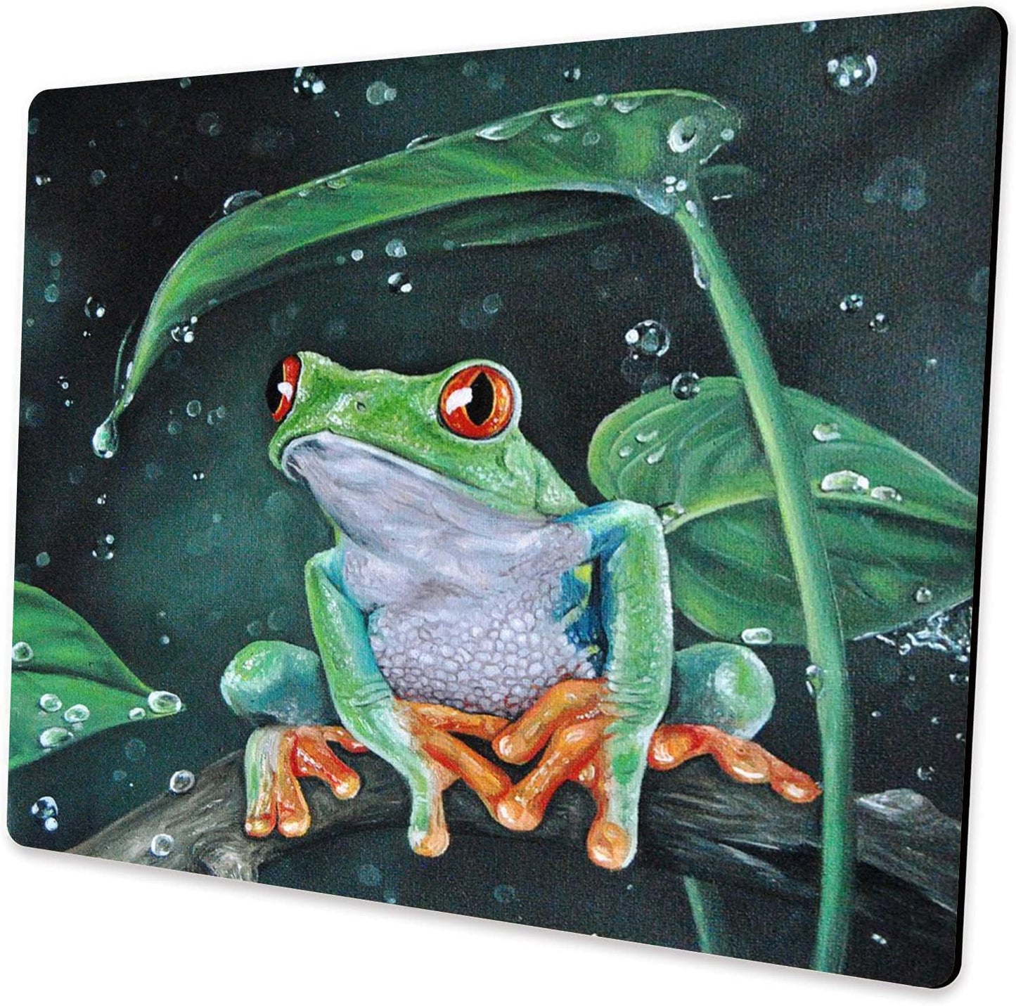 Custom Watercolor Frog Mouse Pad for Gaming