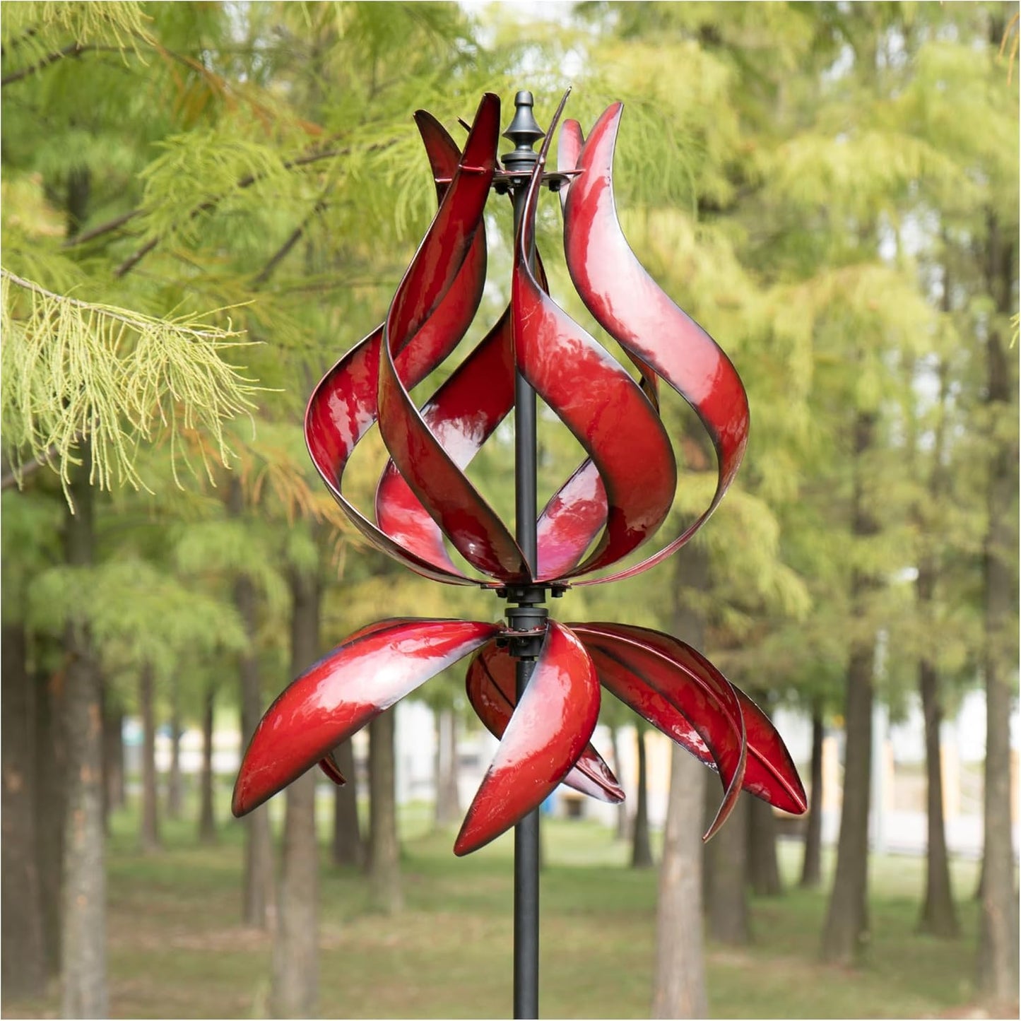 Large Garden Wind Spinner - Beautiful Tulip Outdoor Decor Gift