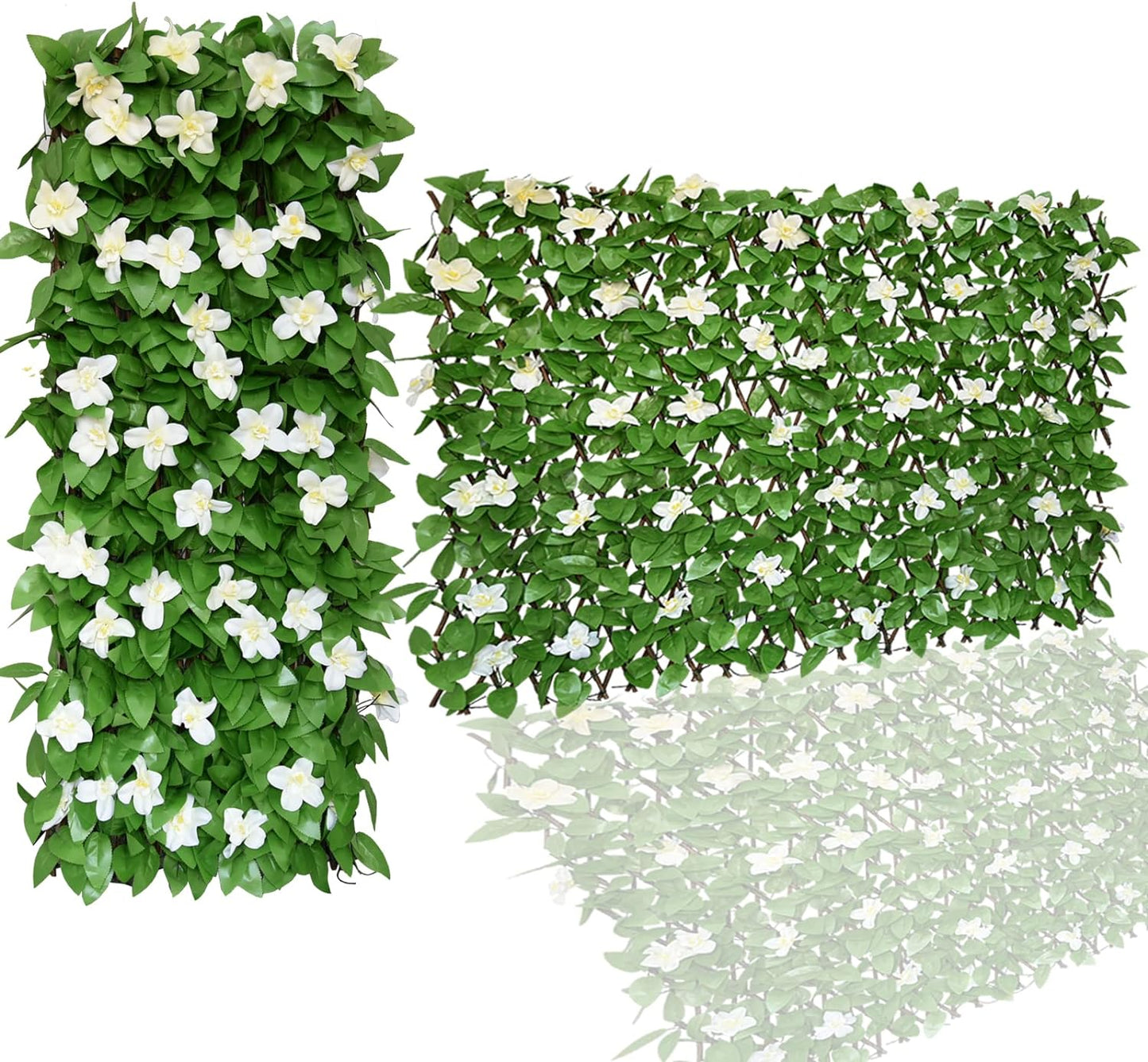 Expandable Faux Ivy Fence for Outdoor Privacy and Decor Needs