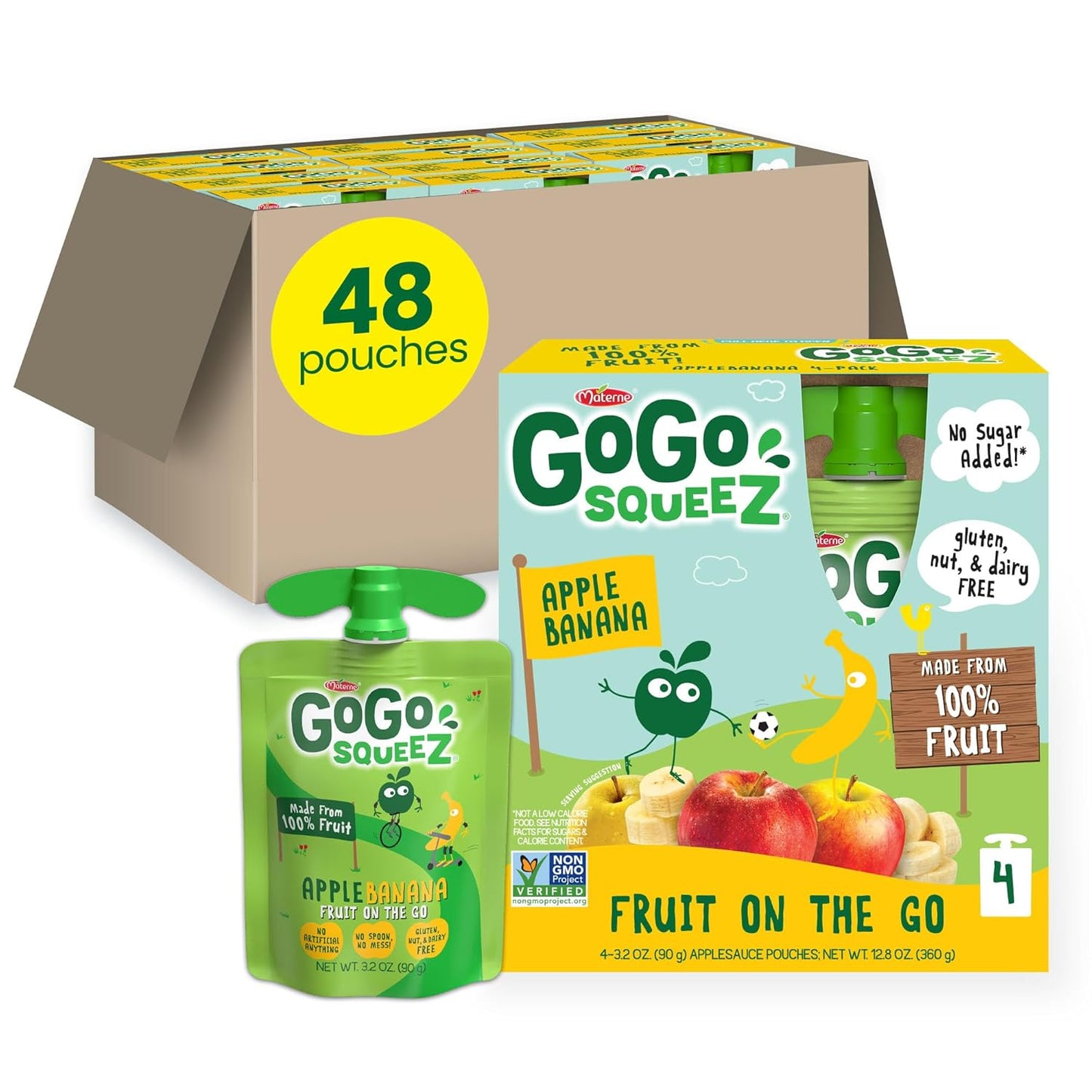 GoGo squeeZ Applesauce Pouches - Healthy Snacks for Kids