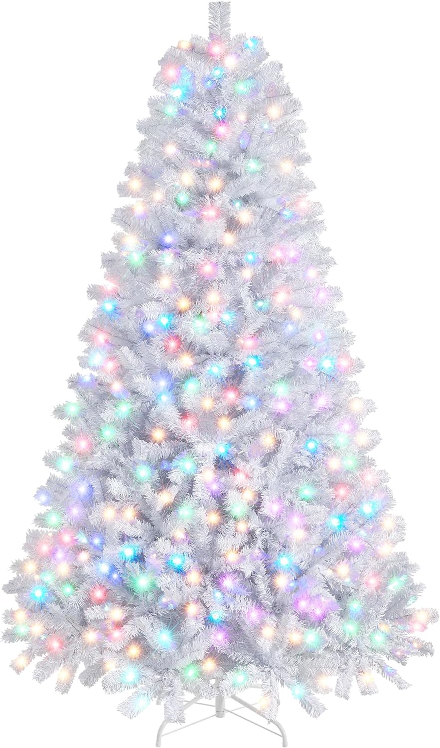 6ft Pre-lit Spruce Artificial Christmas Tree with 300 LED Lights