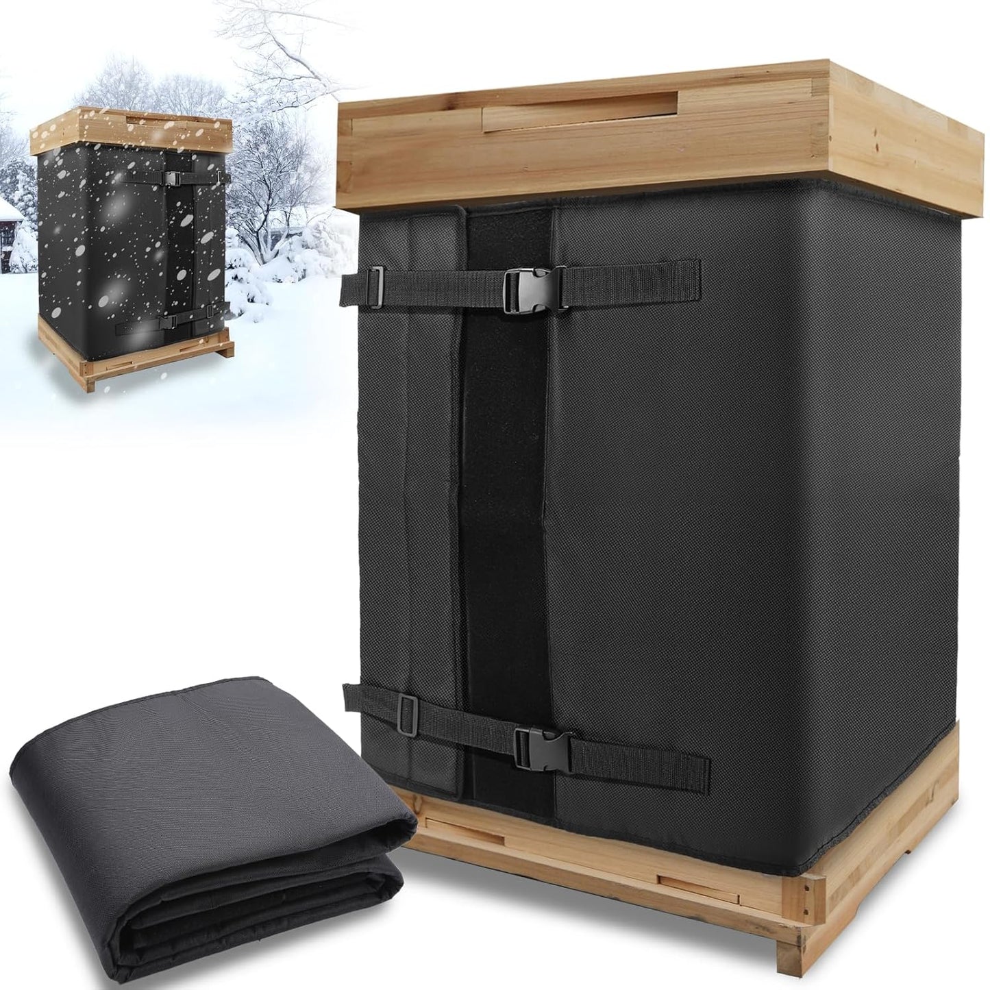 79 in x 25 in Bee Hive Wrap for Winter - Insulation Cover