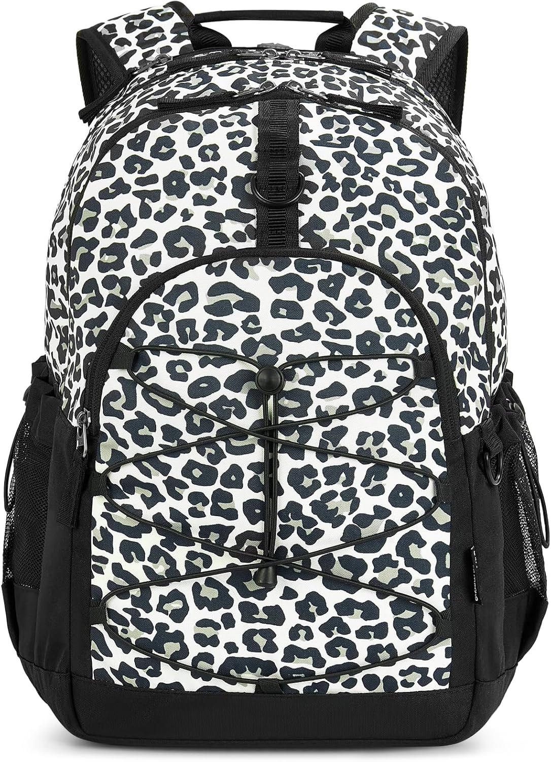 Choco Mocha Snow Leopard Travel Backpack for Girls 18ft Large