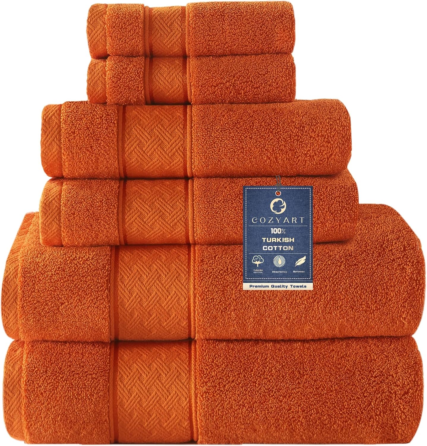Luxurious 100% Turkish Cotton Towel Set for Ultimate Comfort