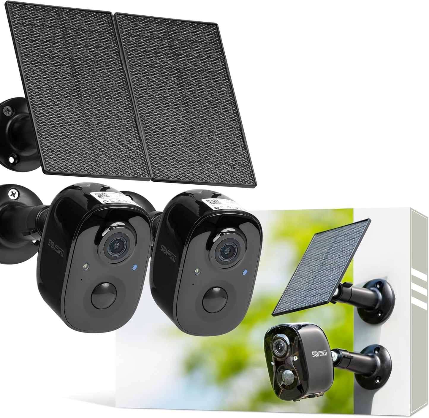 Vicohome 2G6B Solar Security Camera System with 2K Resolution