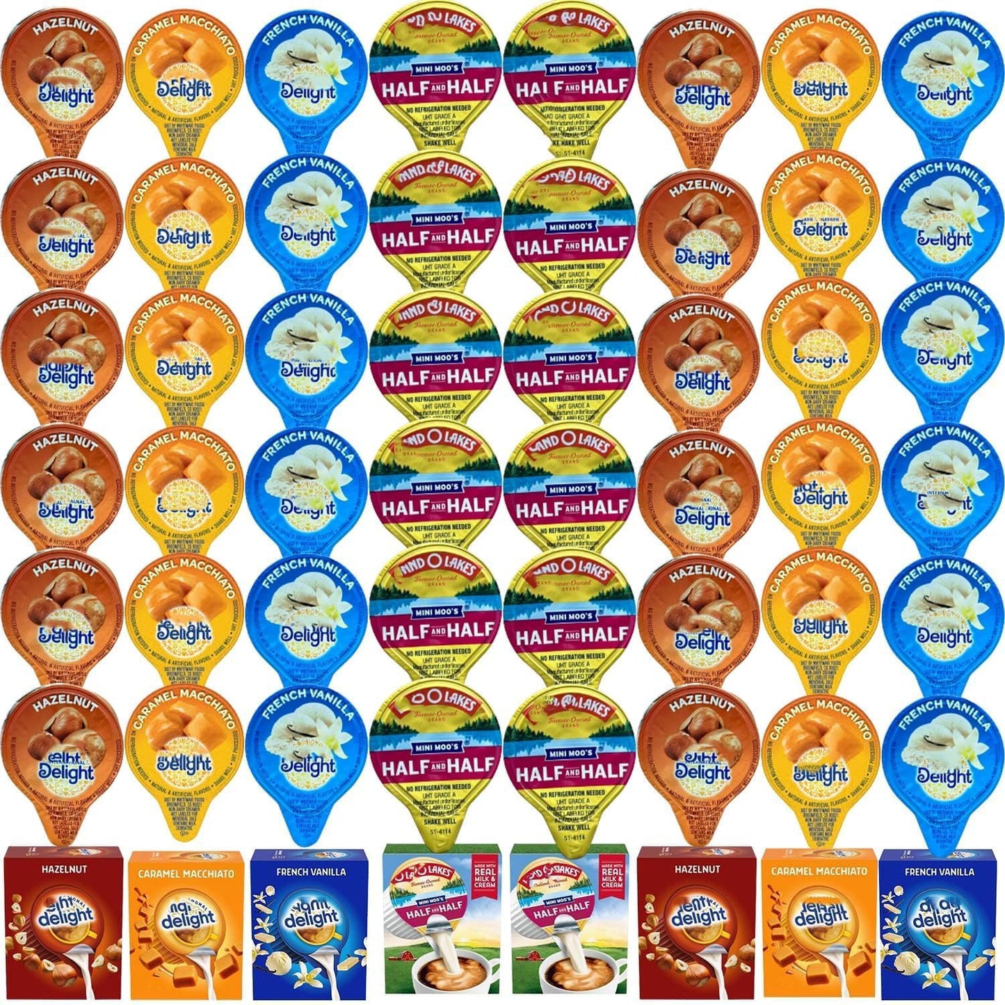 100 Mini Coffee Creamer Variety Pack - Perfect for Anywhere!