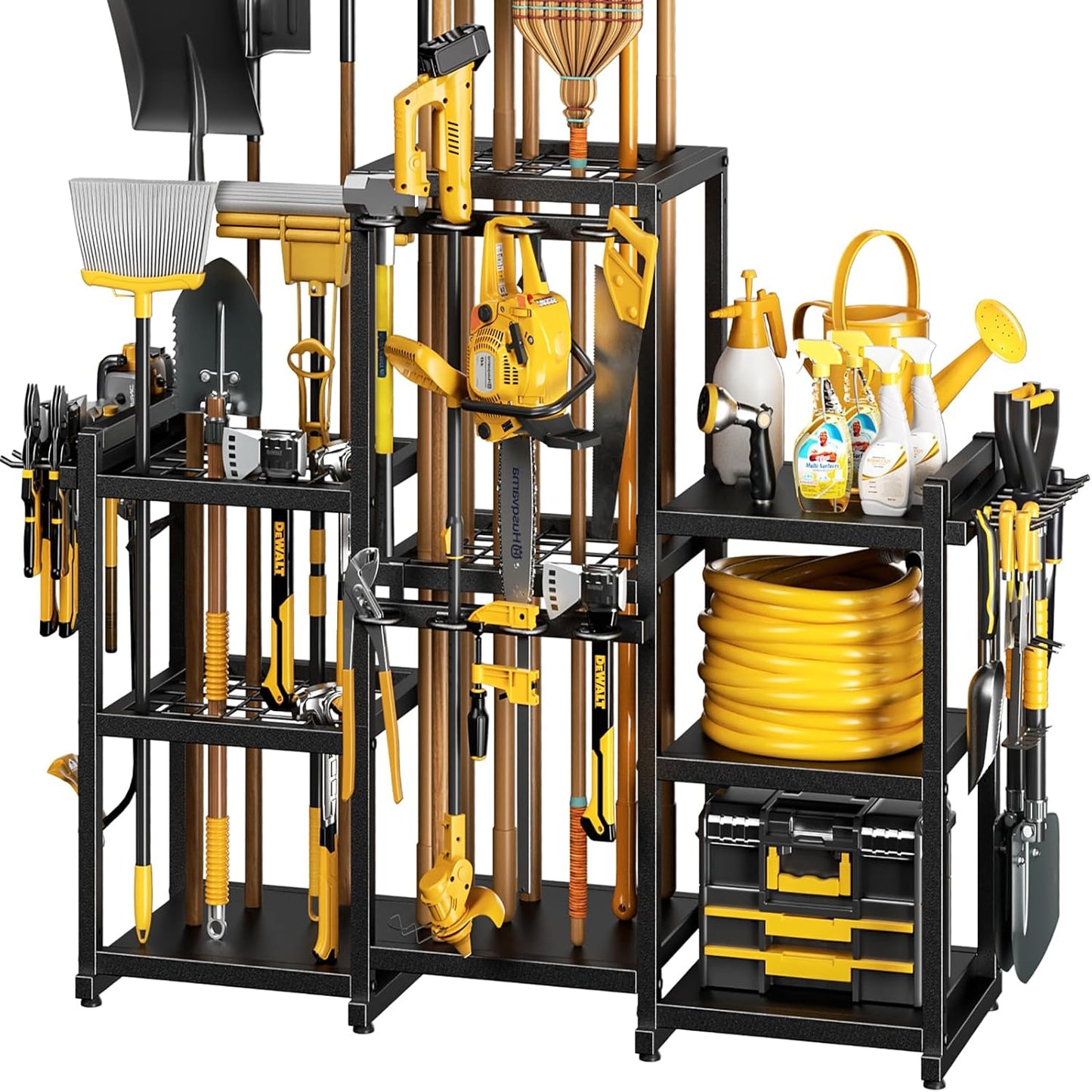 42 H Large Garden Tool Organizer Holds Up to 86 Tools Freestanding