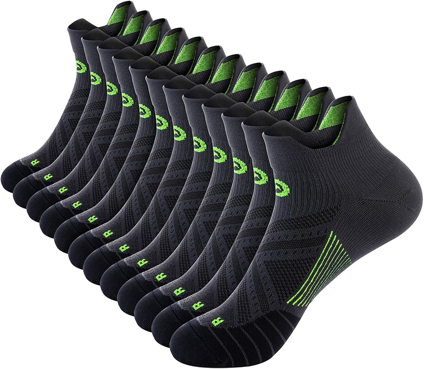 PAPLUS Ankle Compression Socks - Supportive Low Cut 2/4/6 Pairs