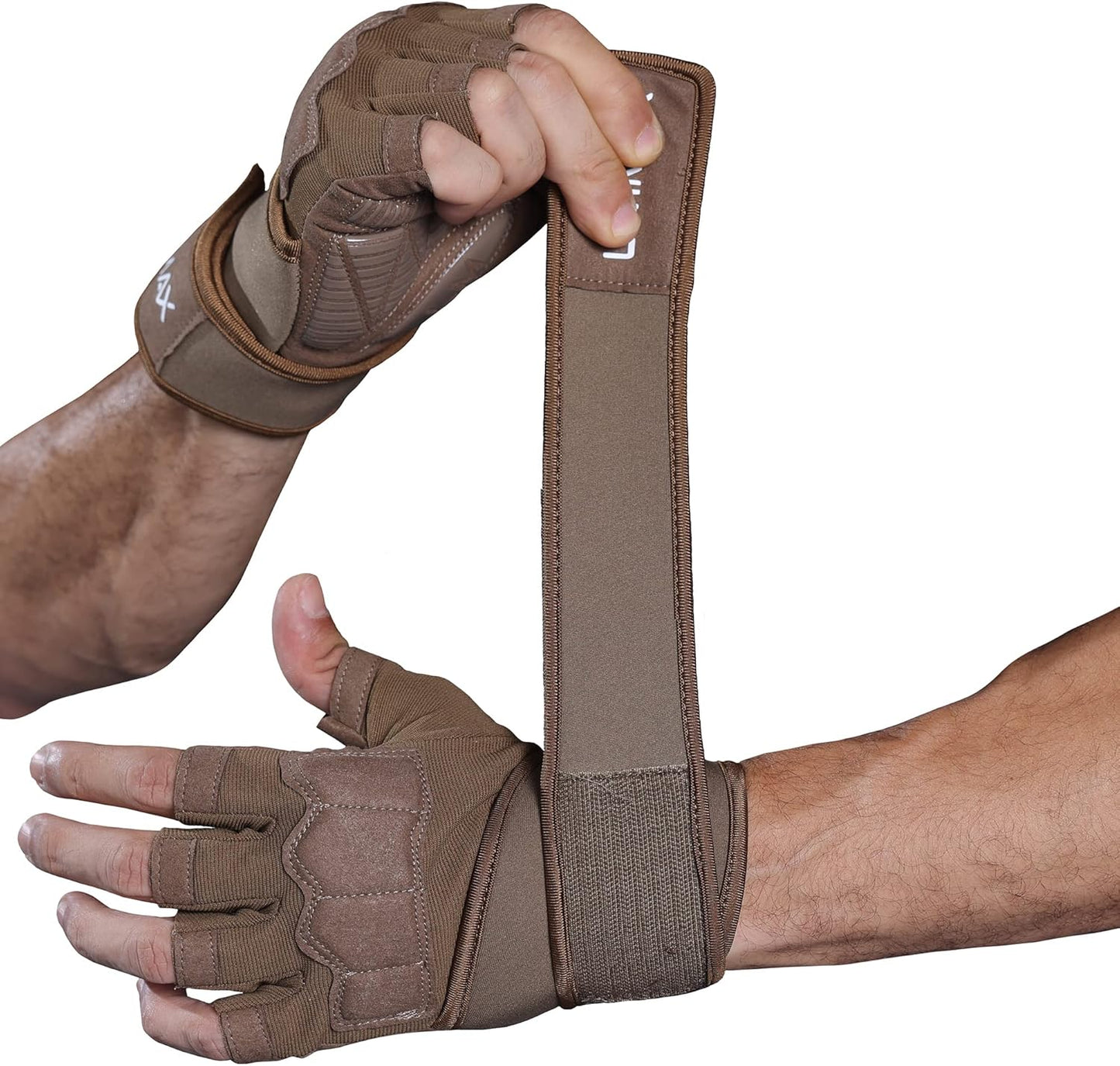 LiMMAX Men's Padded Gym Gloves with Wrist Support