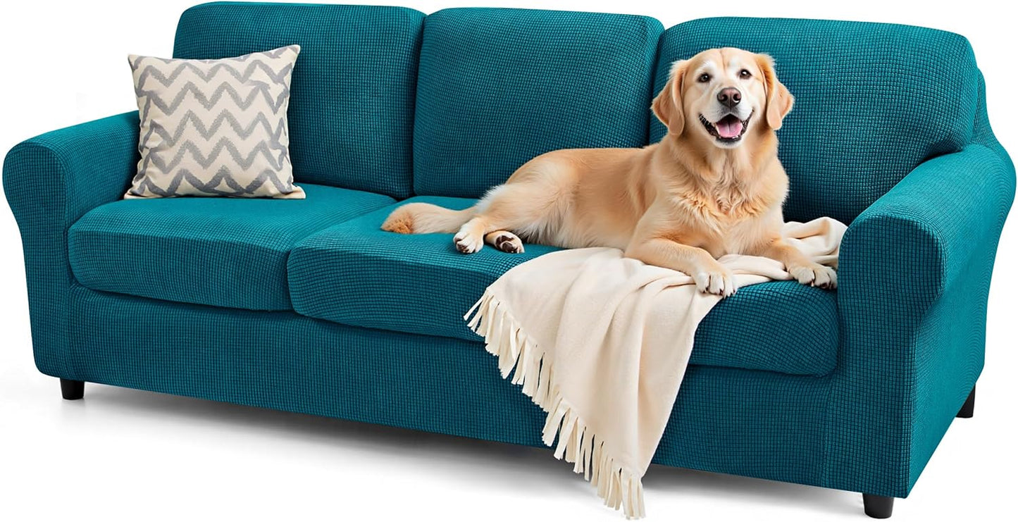 SUBRTEX 7 Pieces Stretch Sofa Slipcover Sets for Oversize Sofa
