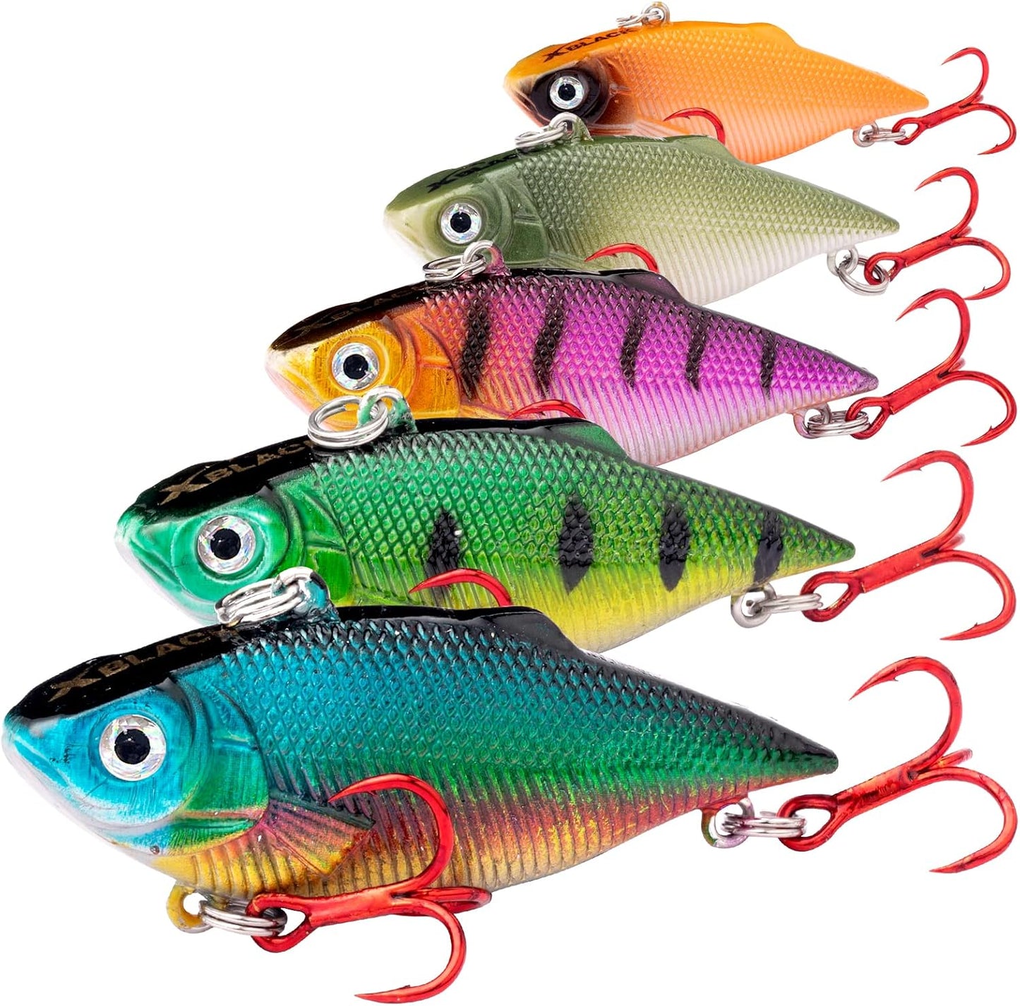 5PC XBLACK Fishing Lures Set - Big Fish Attraction!