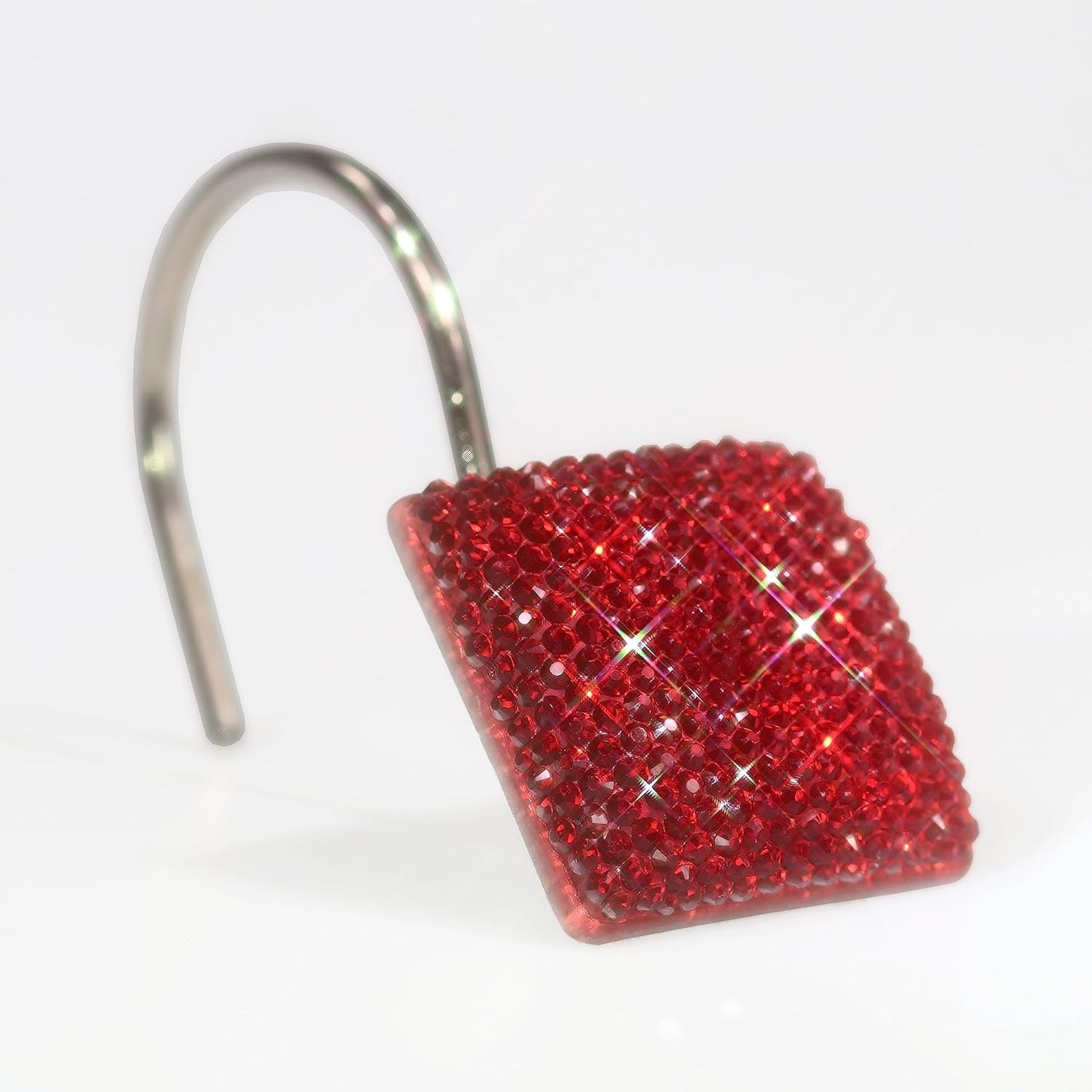 Sparkling Crystal Shower Curtain Hooks by Popkozzi