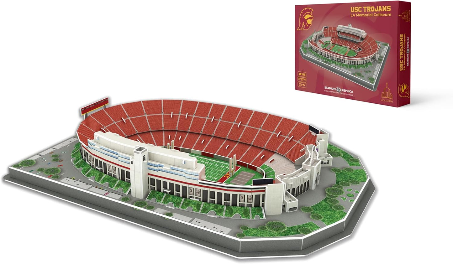Pro Lion 3D Jigsaw Puzzle of Los Angeles Coliseum for Fans