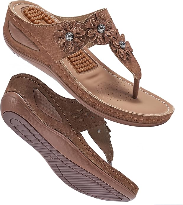 FUDYNMALC Wedge Sandals for Women: Comfortable Summer Footwear