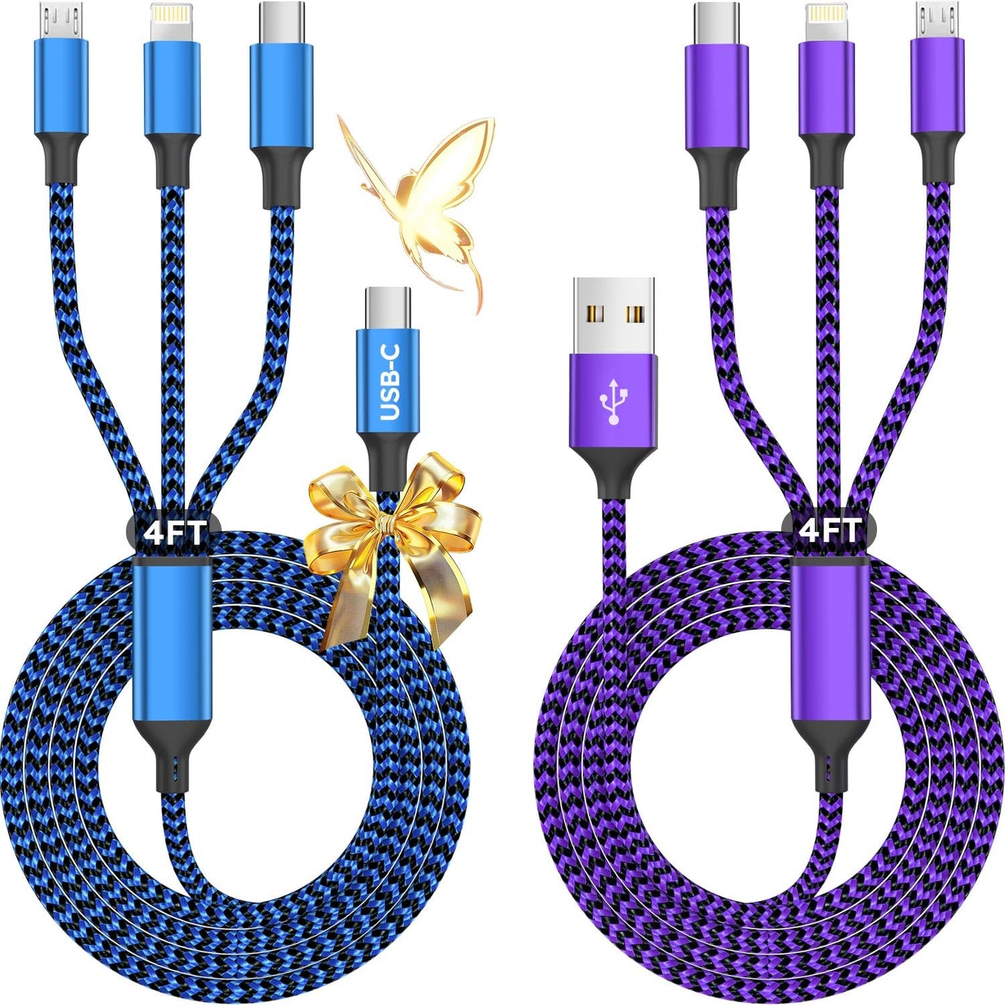 Universal 3-in-1 Charging Cable - Fast Charge Multiple Devices!