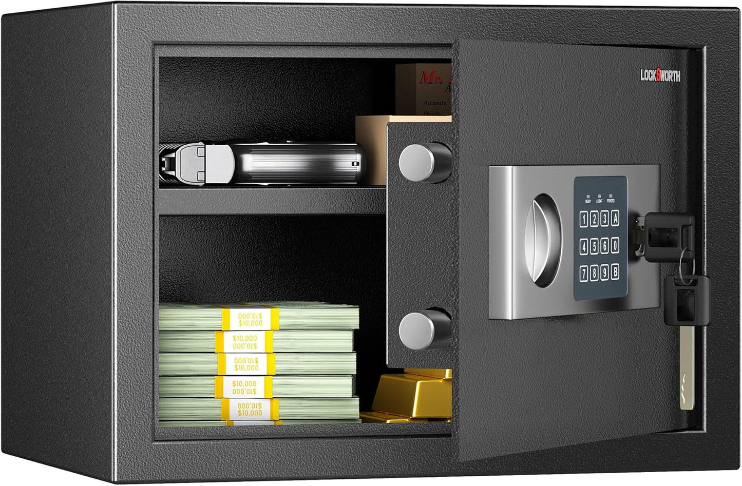Safe for Home 0.6 Cubic Feet Lock Box for Money and Jewelry