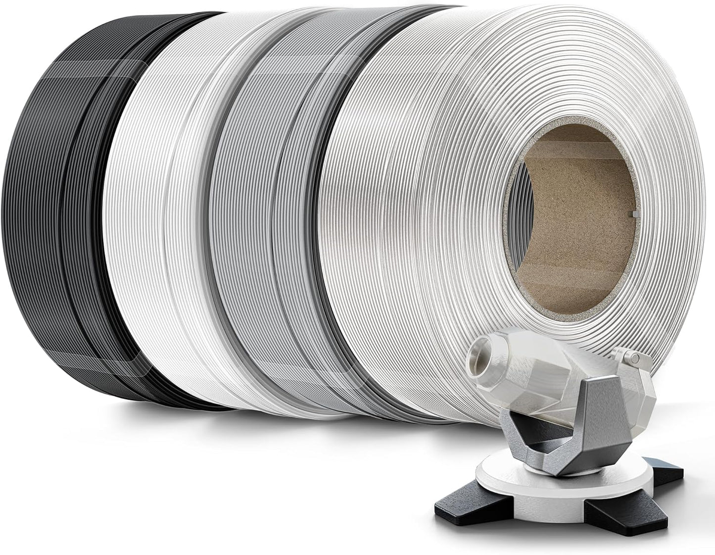 Creality PETG Filament Refill for 3D Printers, 4kg, Black/White/Grey