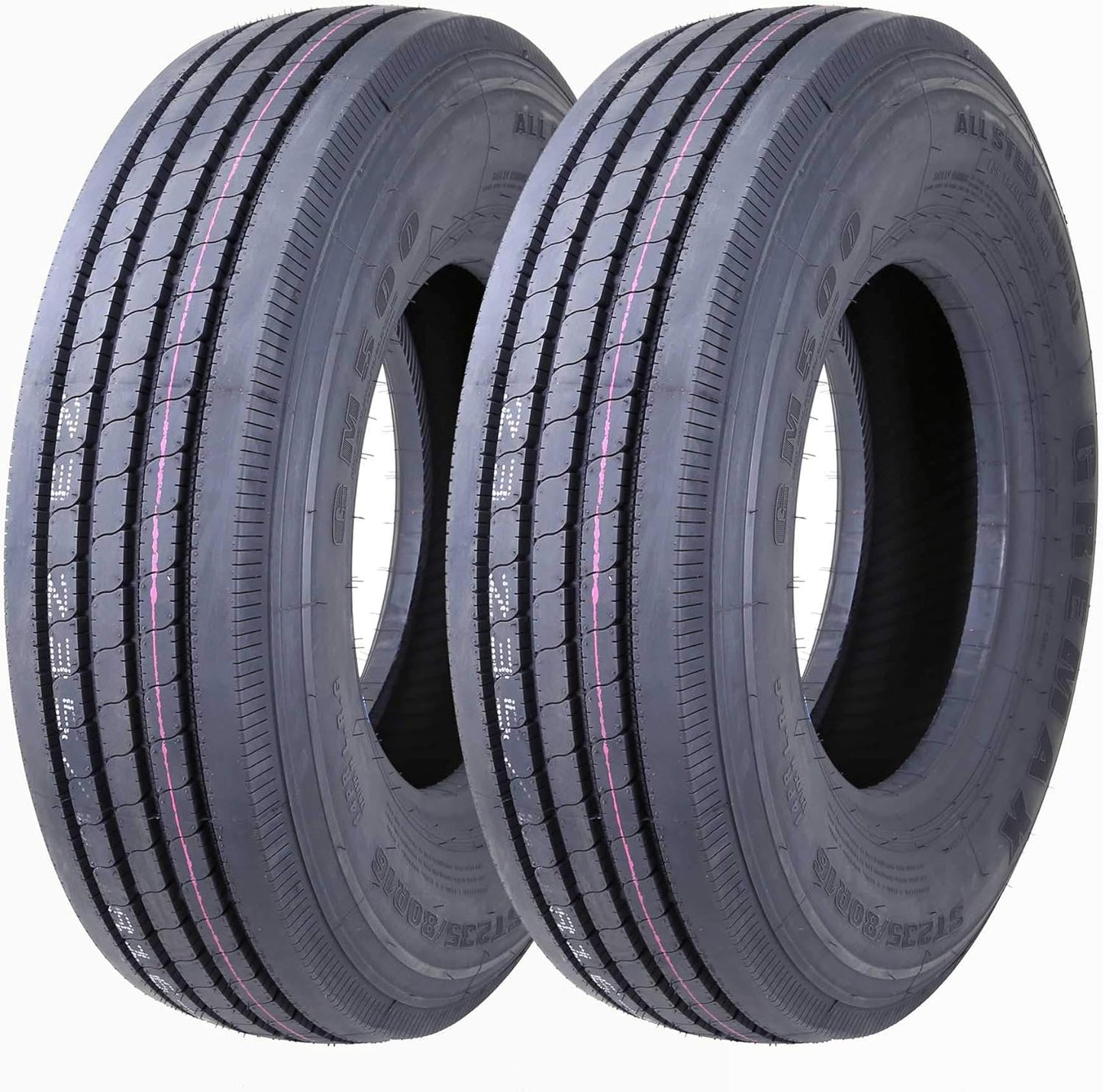 GREMAX Set of 2 Heavy Duty ST235/80R16 14-Ply RV Tires