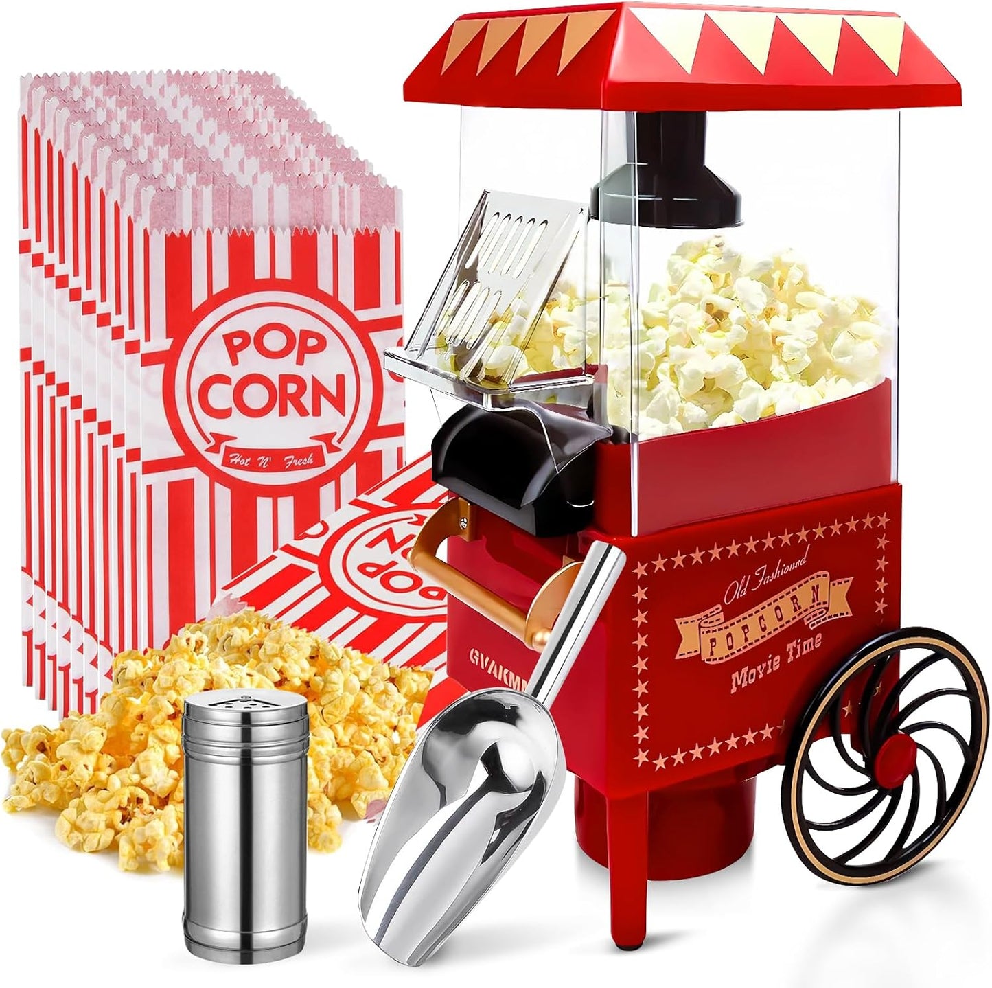 GVAKMM Portable Hot Air Popcorn Maker